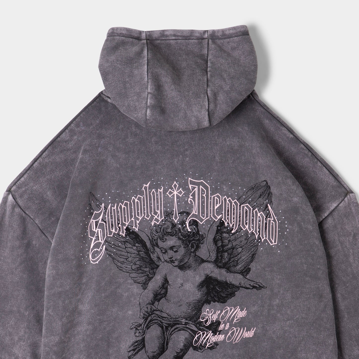 Supply & Demand Barns Over Head Hoodie / Washed Charcoal
