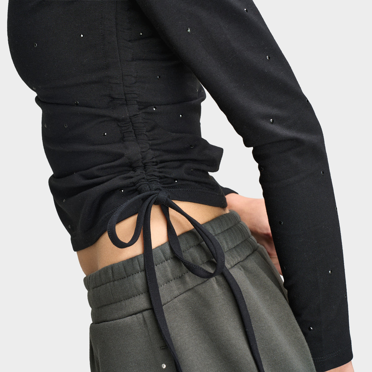 Supply & Demand Women's Sparkles Longsleeve Tee/ Black