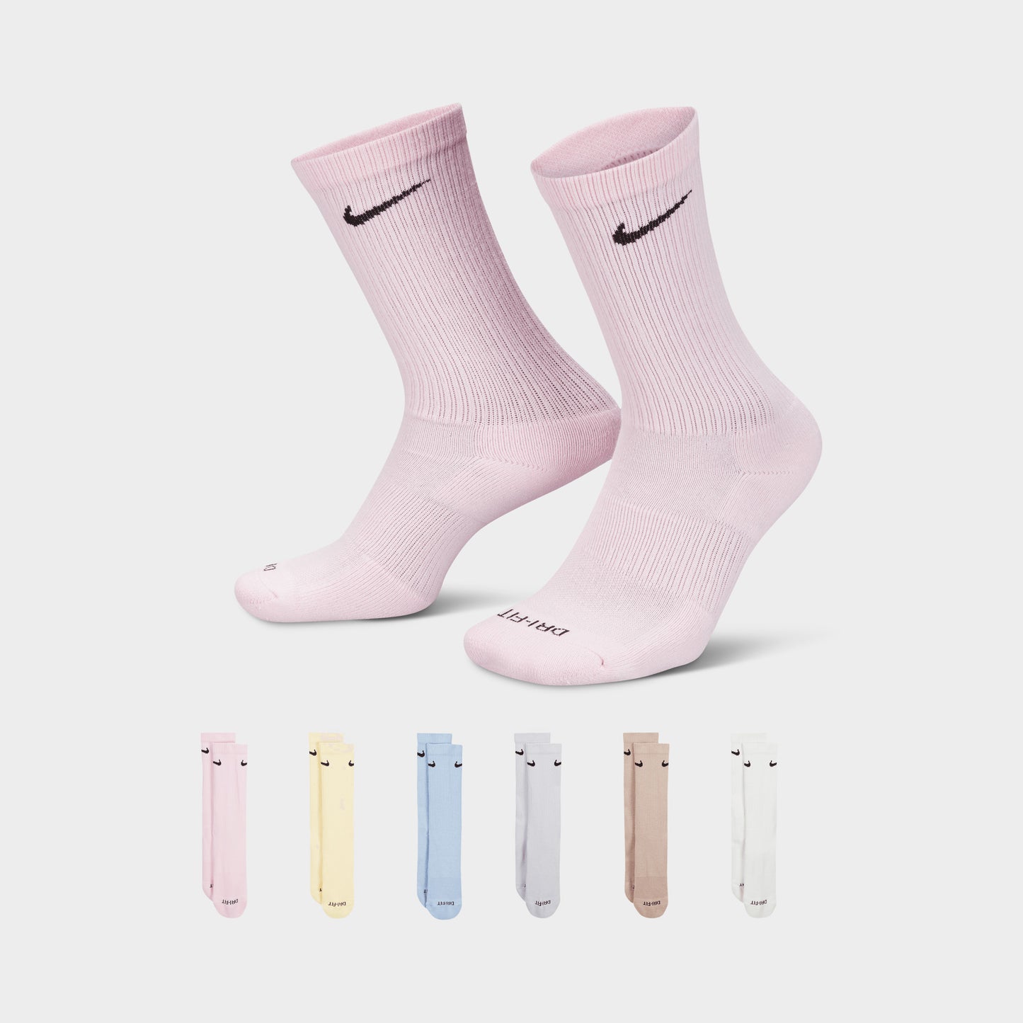 Nike Everyday Plus Cushioned Crew Socks (6 Pack) / Multi-Color