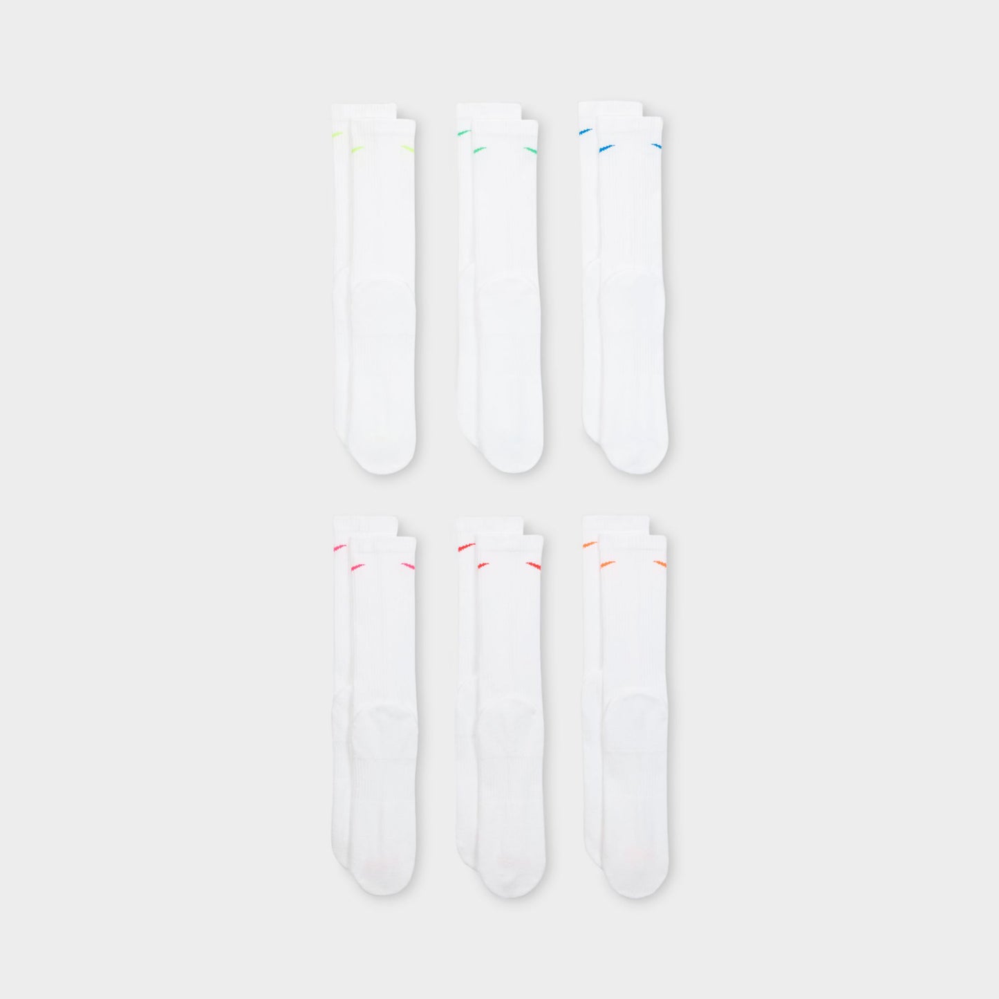 Nike Everyday Plus Chaussettes d'Entraînement avec Coussinets (6 Paquets) / Multicolore