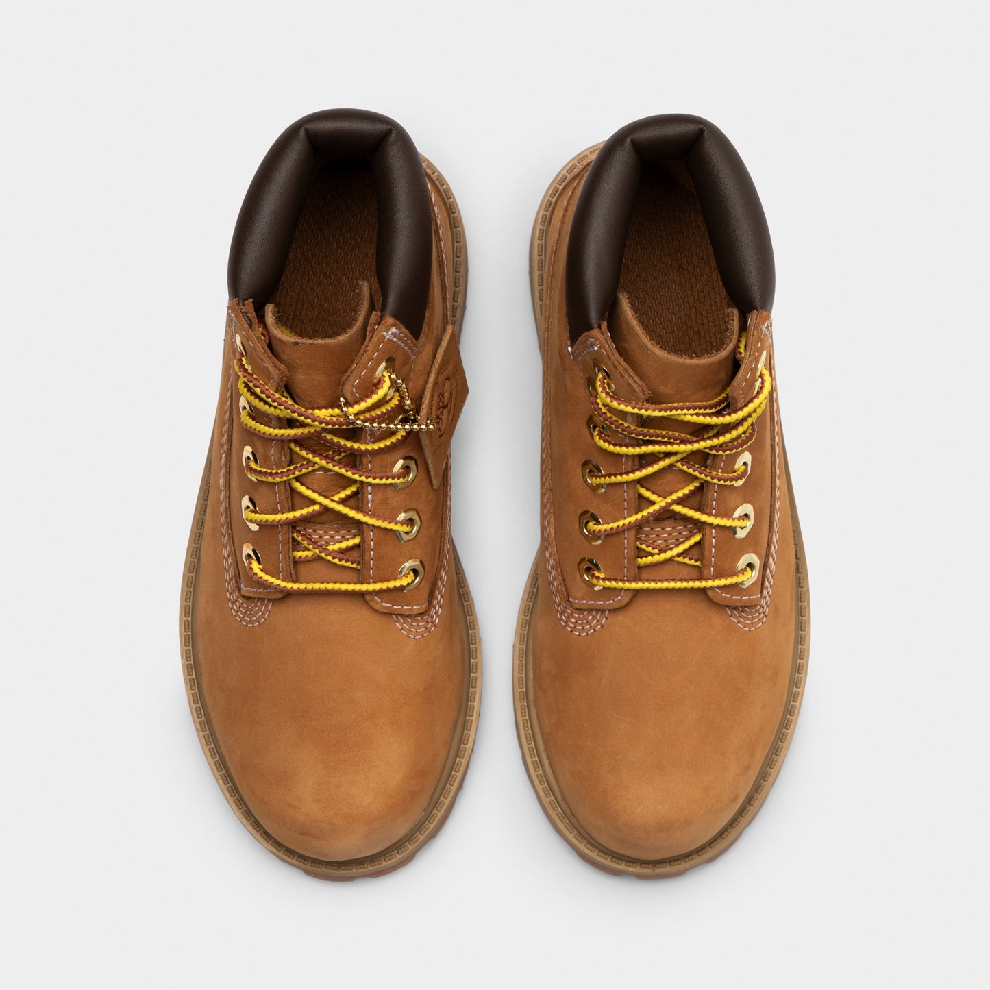 Timberland Children's 6-Inch Premium Lace Up Waterproof Boot / Wheat