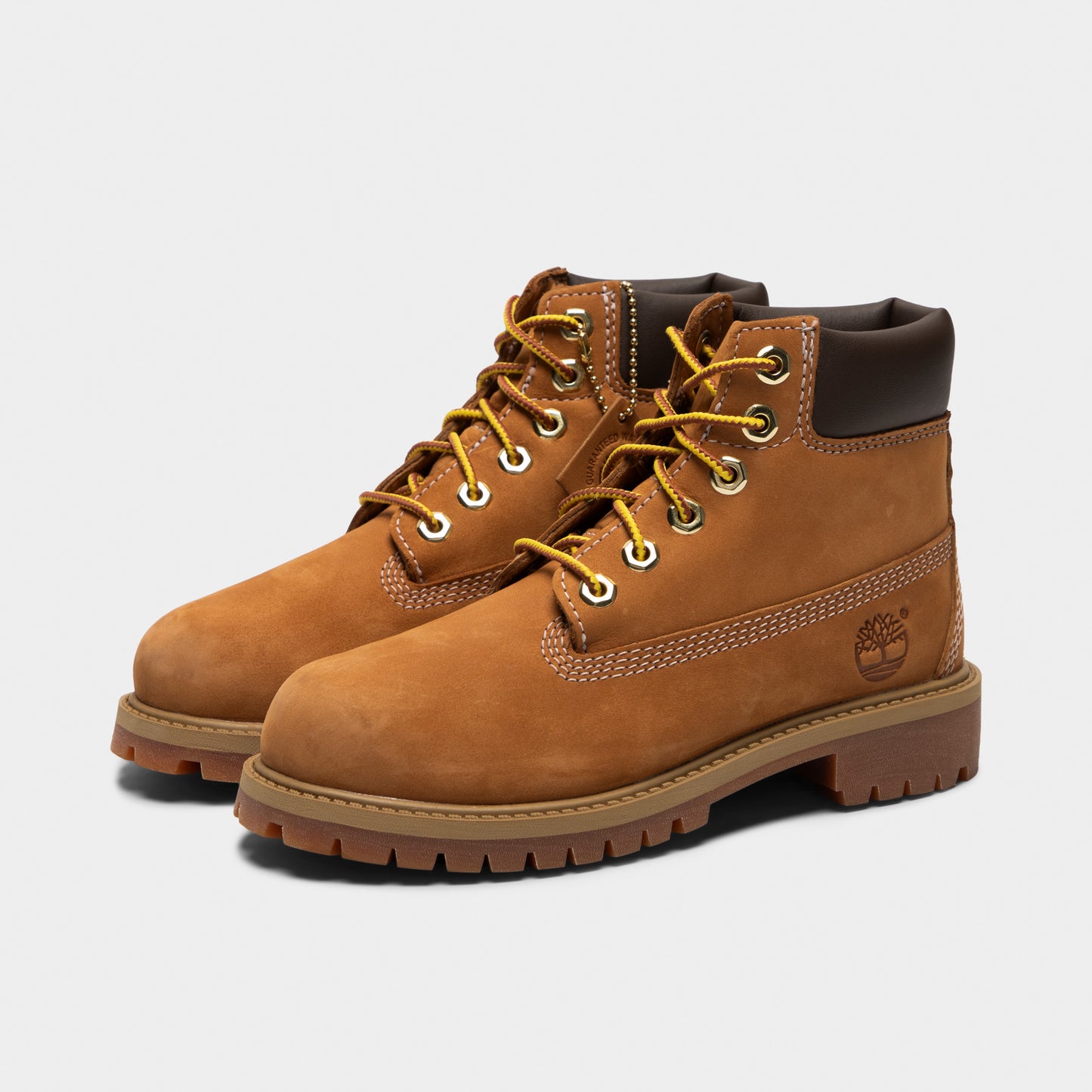 Timberland Children's 6-Inch Premium Lace Up Waterproof Boot / Wheat