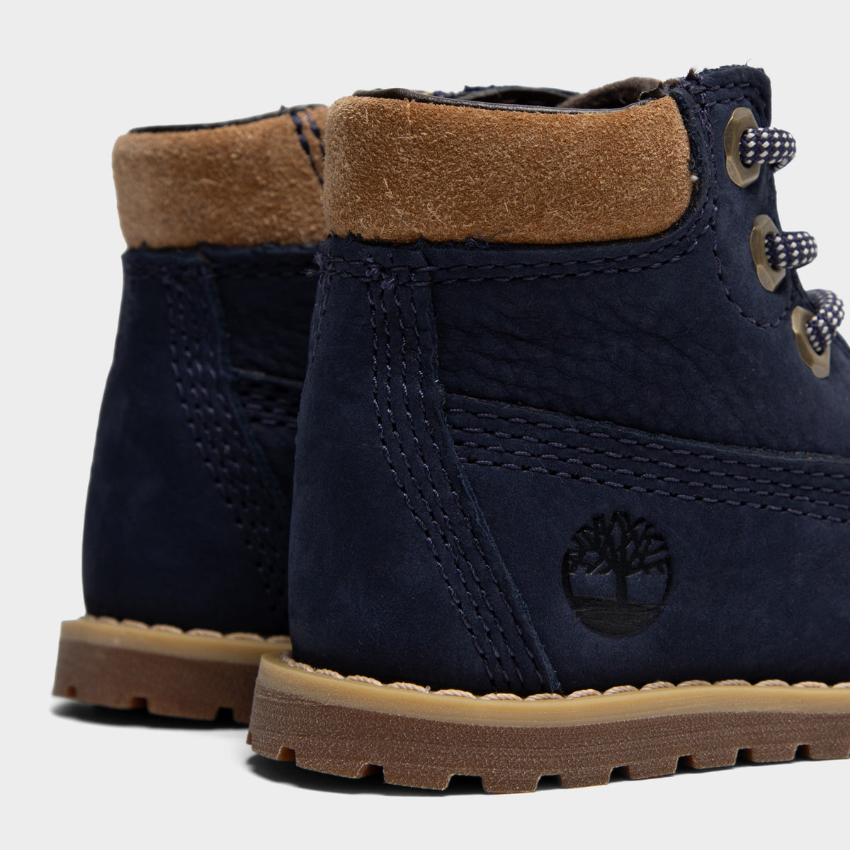 Timberland Pokey pour bébés Pin Nubuck Bleu Foncé / Brun Moyen