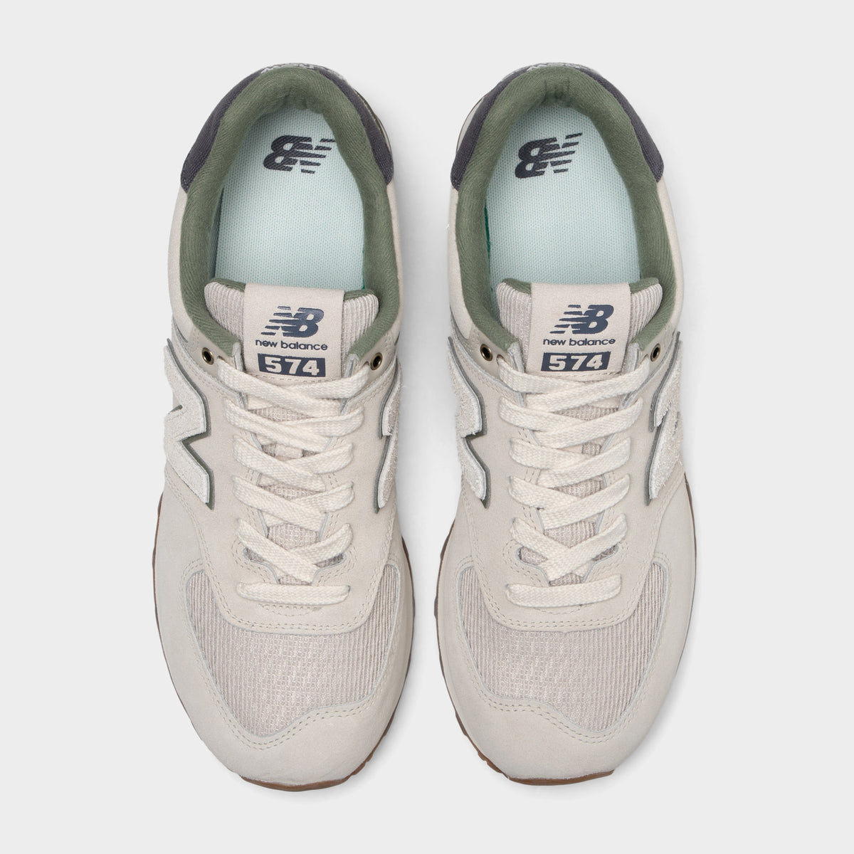 New Balance 574 Timberwolf / Dark Olivine