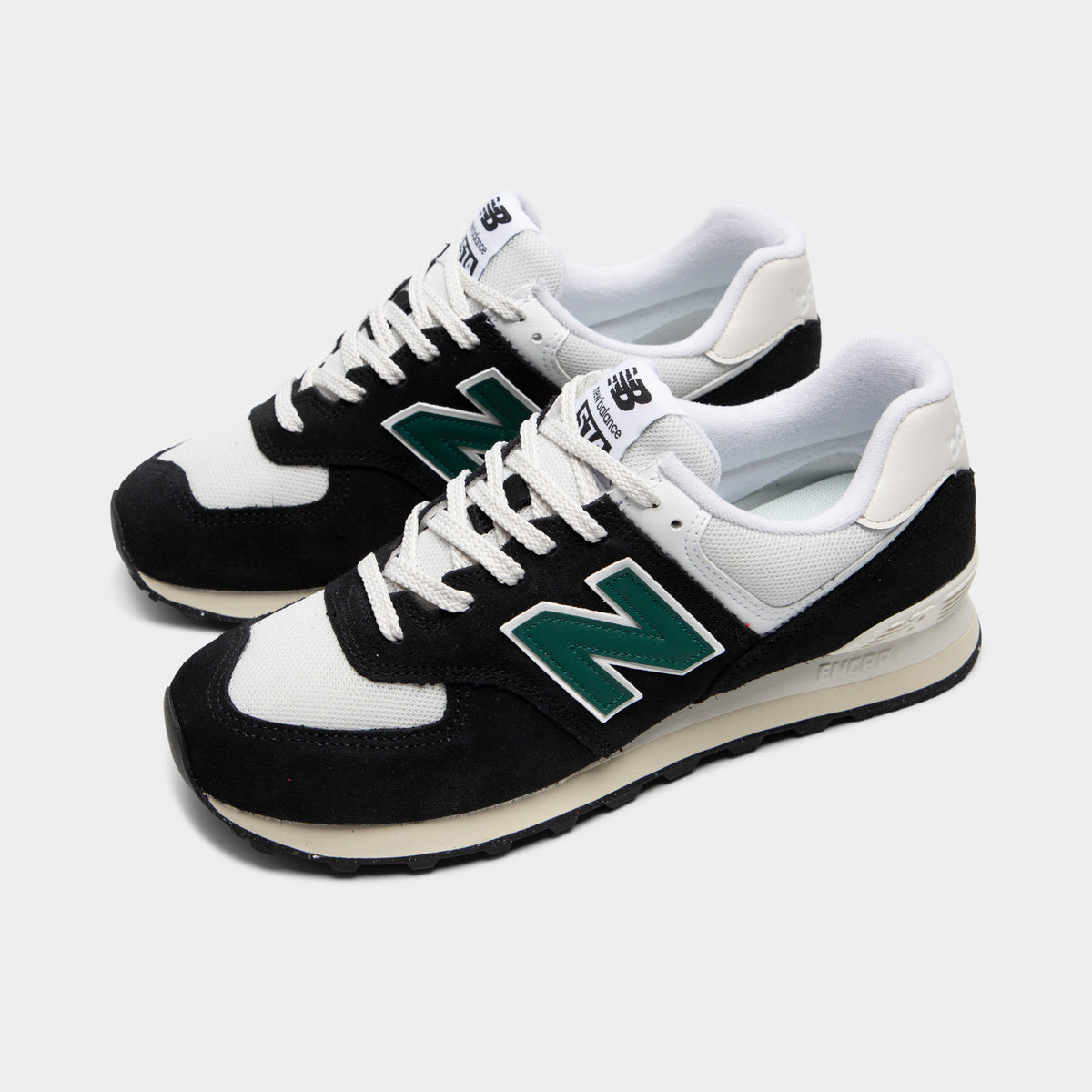 New Balance 574 Black Green White JD Sports