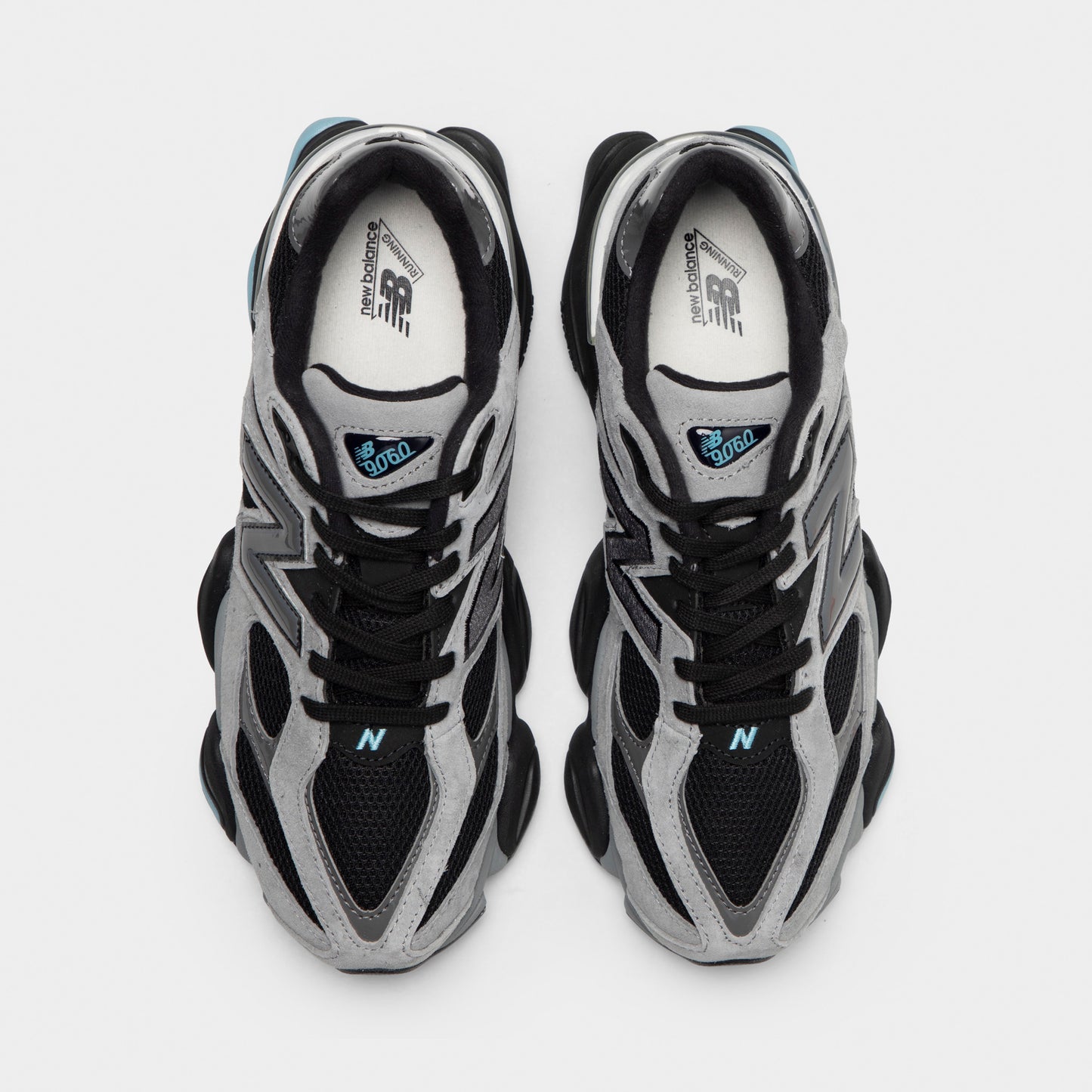 New Balance 9060 Noir / Bleu Taffetas - Gris Ardoise