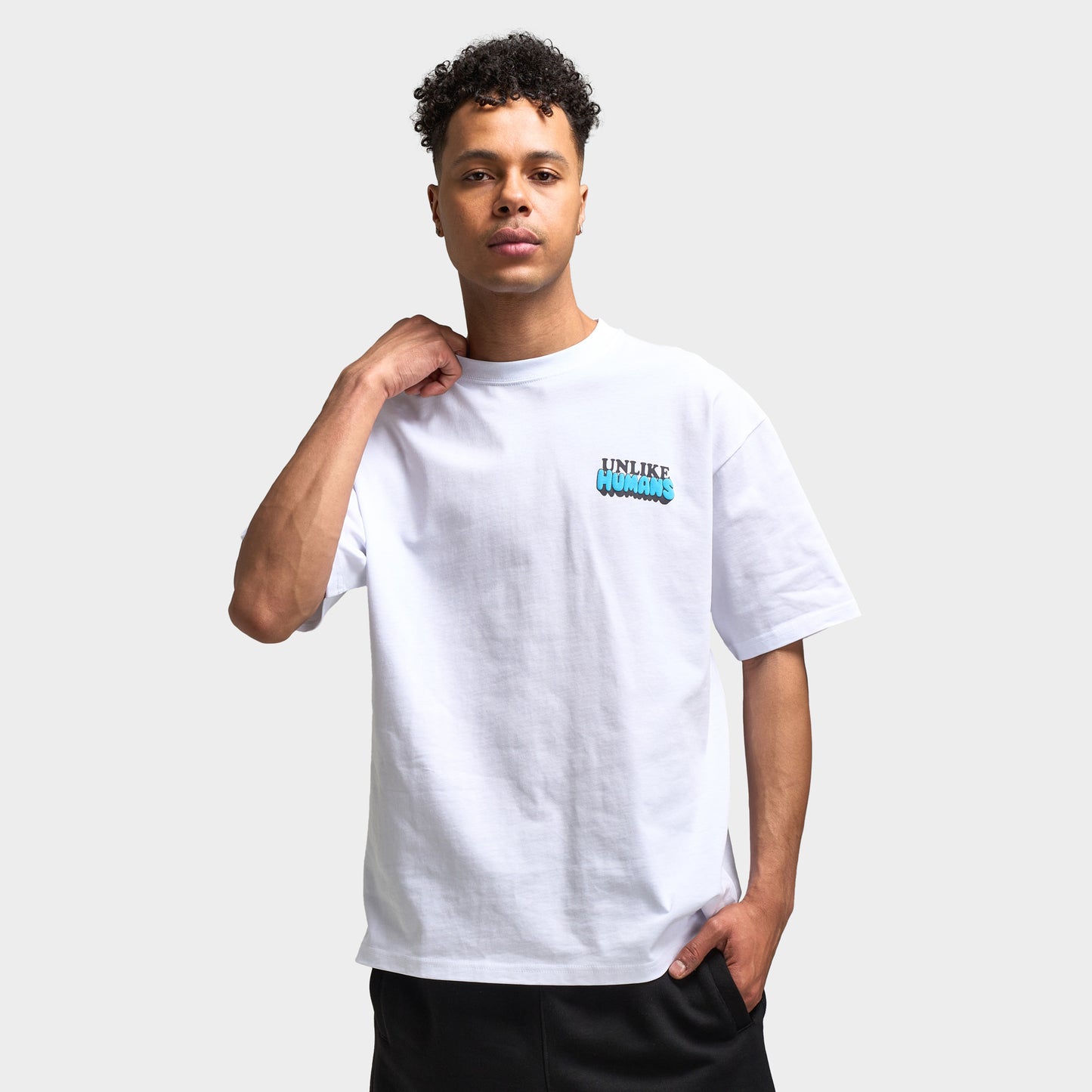 Unlike Humans Design Dept T-Shirt Graphique / Blanc Optique