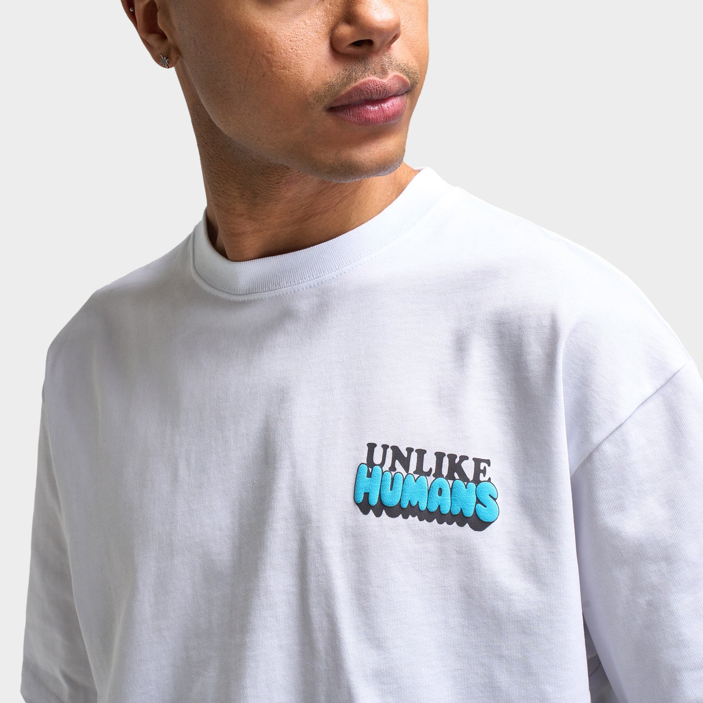 Unlike Humans Design Dept T-Shirt Graphique / Blanc Optique