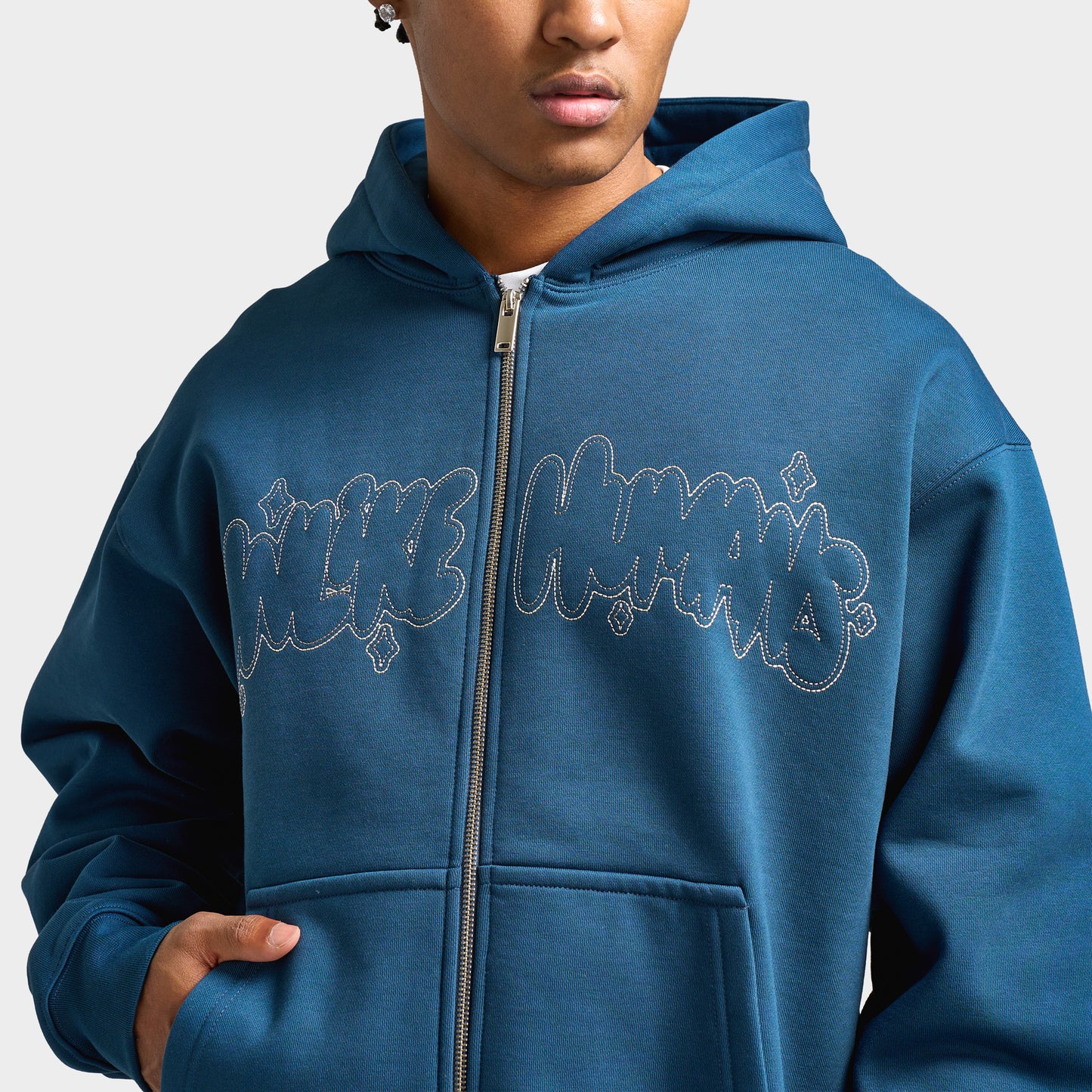 Unlike Humans Regent Full-Zip Hoodie / Moonlit Ocean