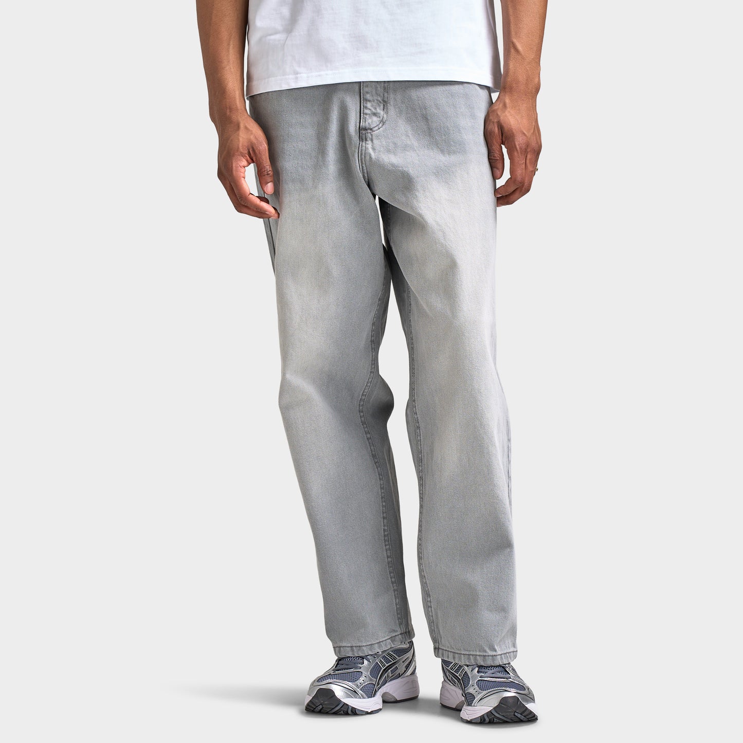 Unlike Humans Helms Jean Grey Wash Denim / Grey