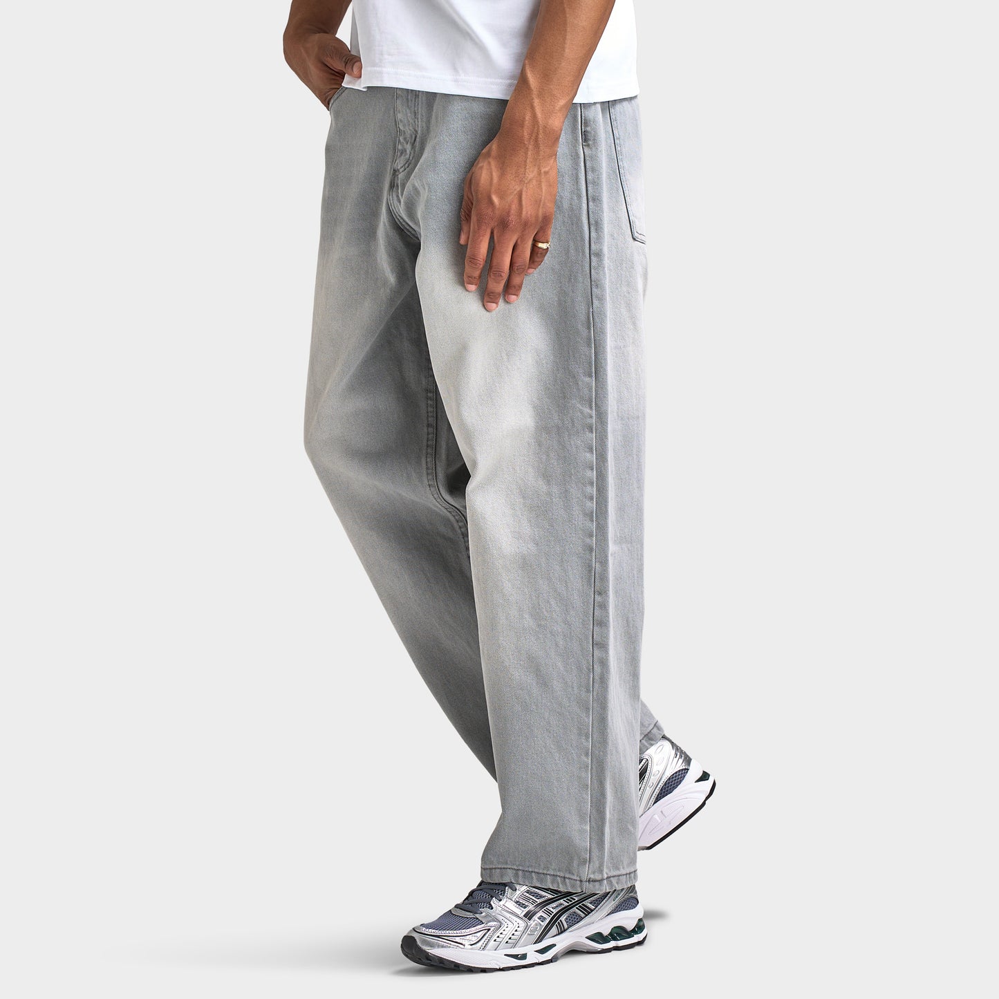 Unlike Humans Helms Jean Grey Wash Denim / Grey