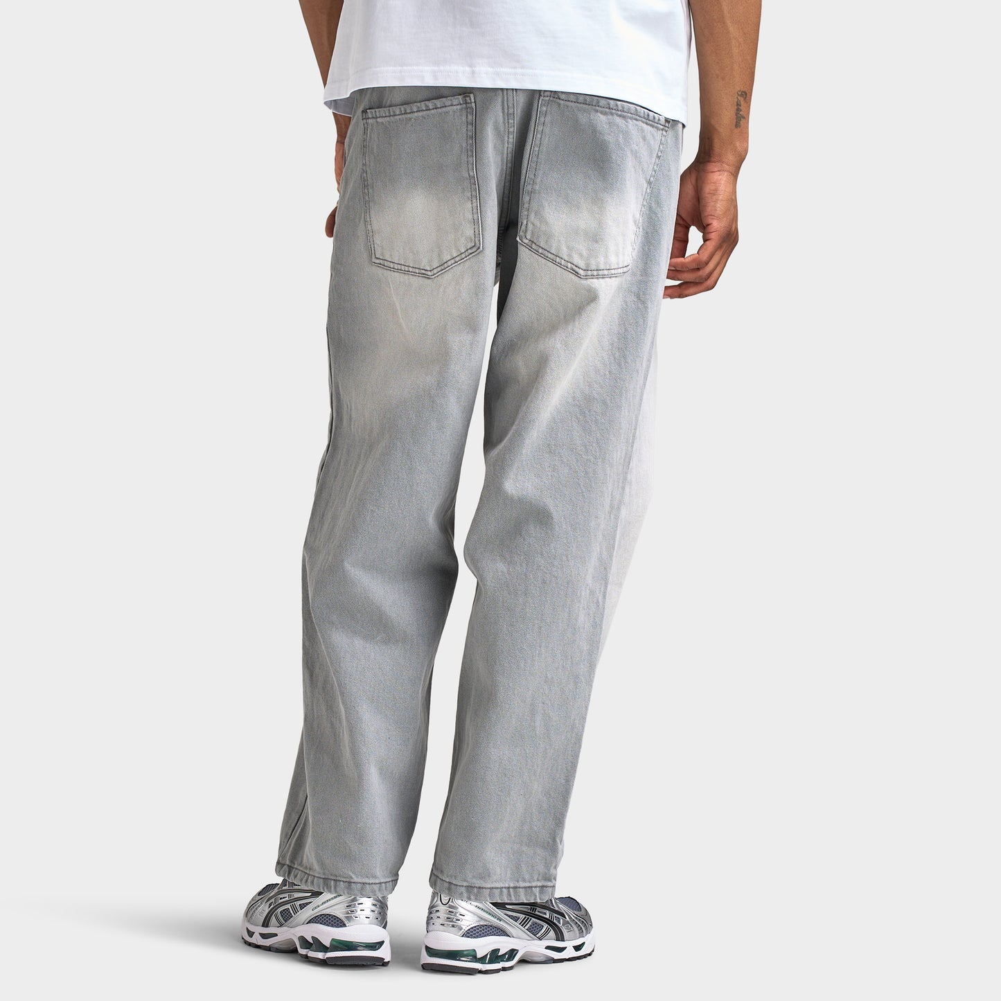 Unlike Humans Helms Jean Grey Wash Denim / Grey