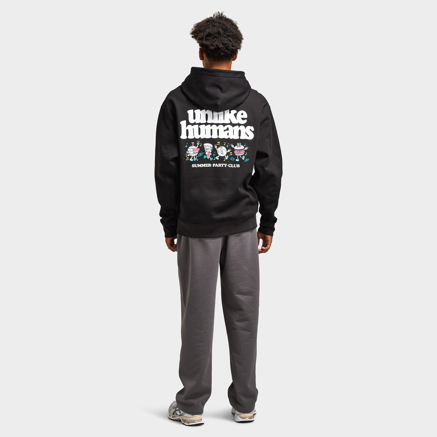Unlike Humans Party Club Hoodie / Black