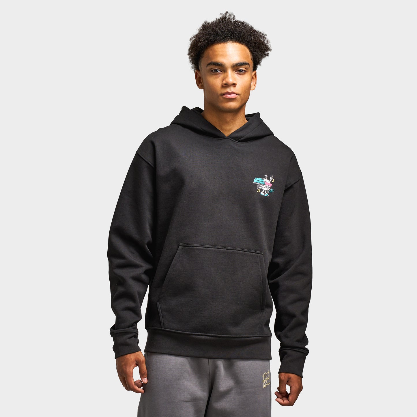 Unlike Humans Party Club Hoodie / Black