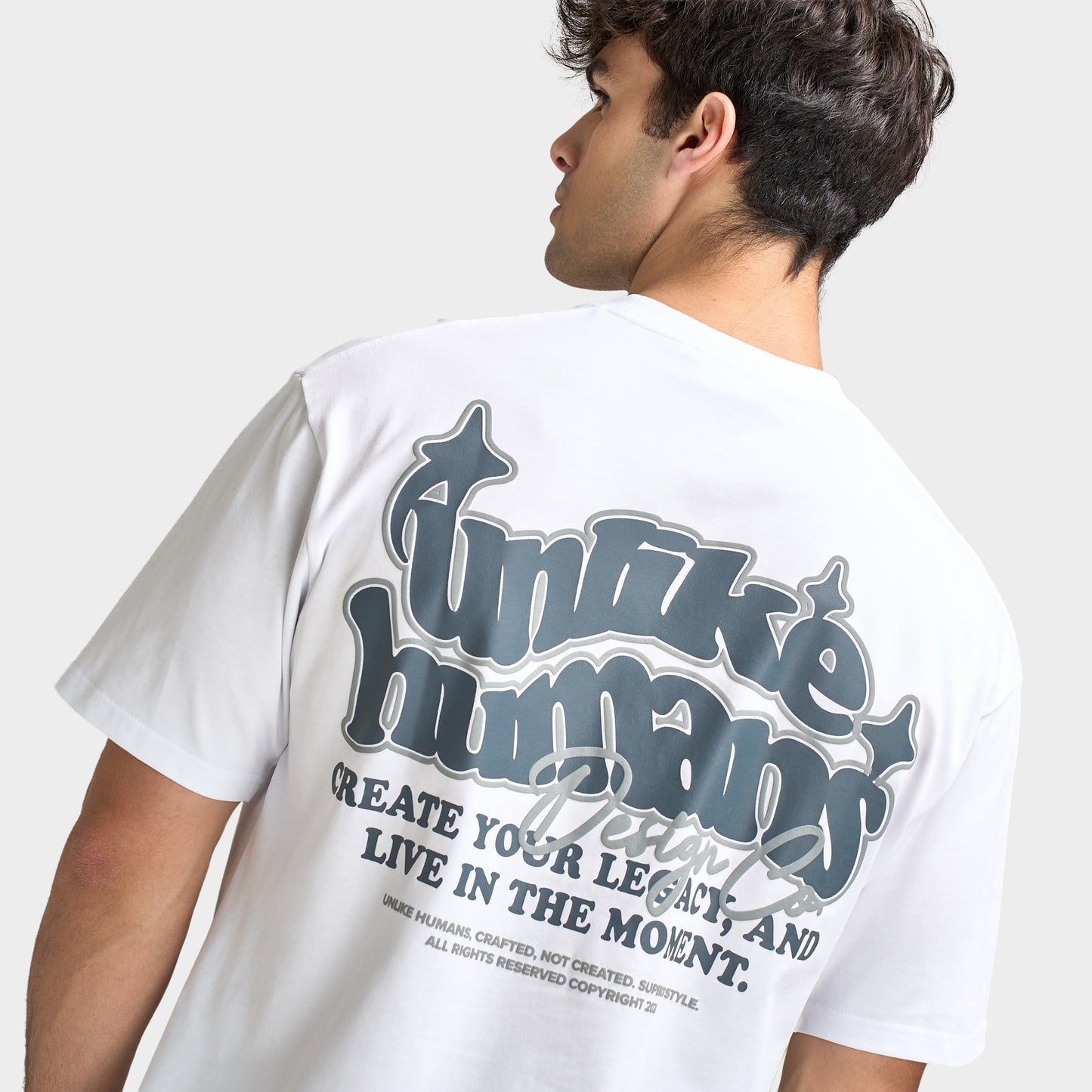 Unlike Humans Legacy T-Shirt / Optic White