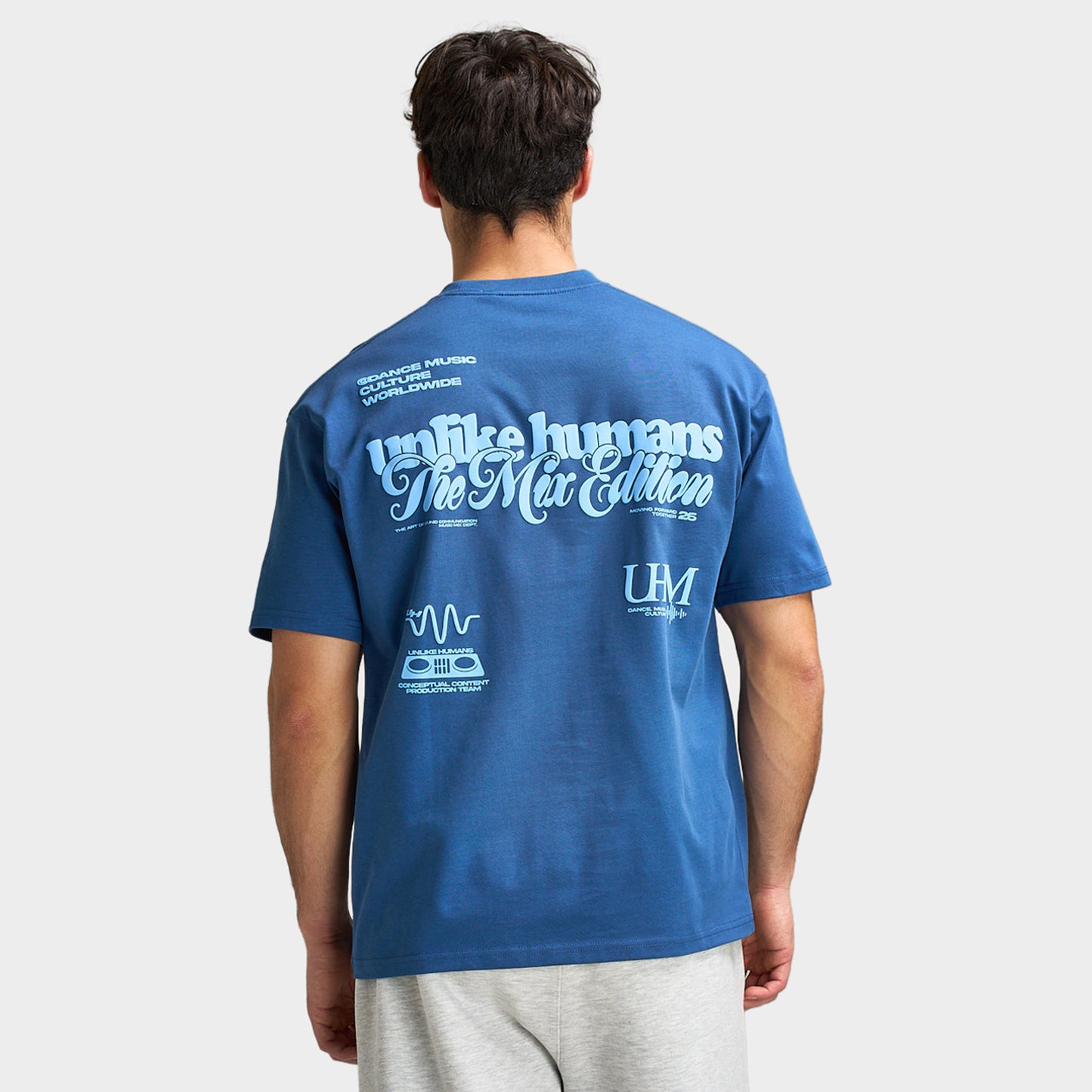 Unlike Humans Mixer T-shirt / Bleu marine ciel