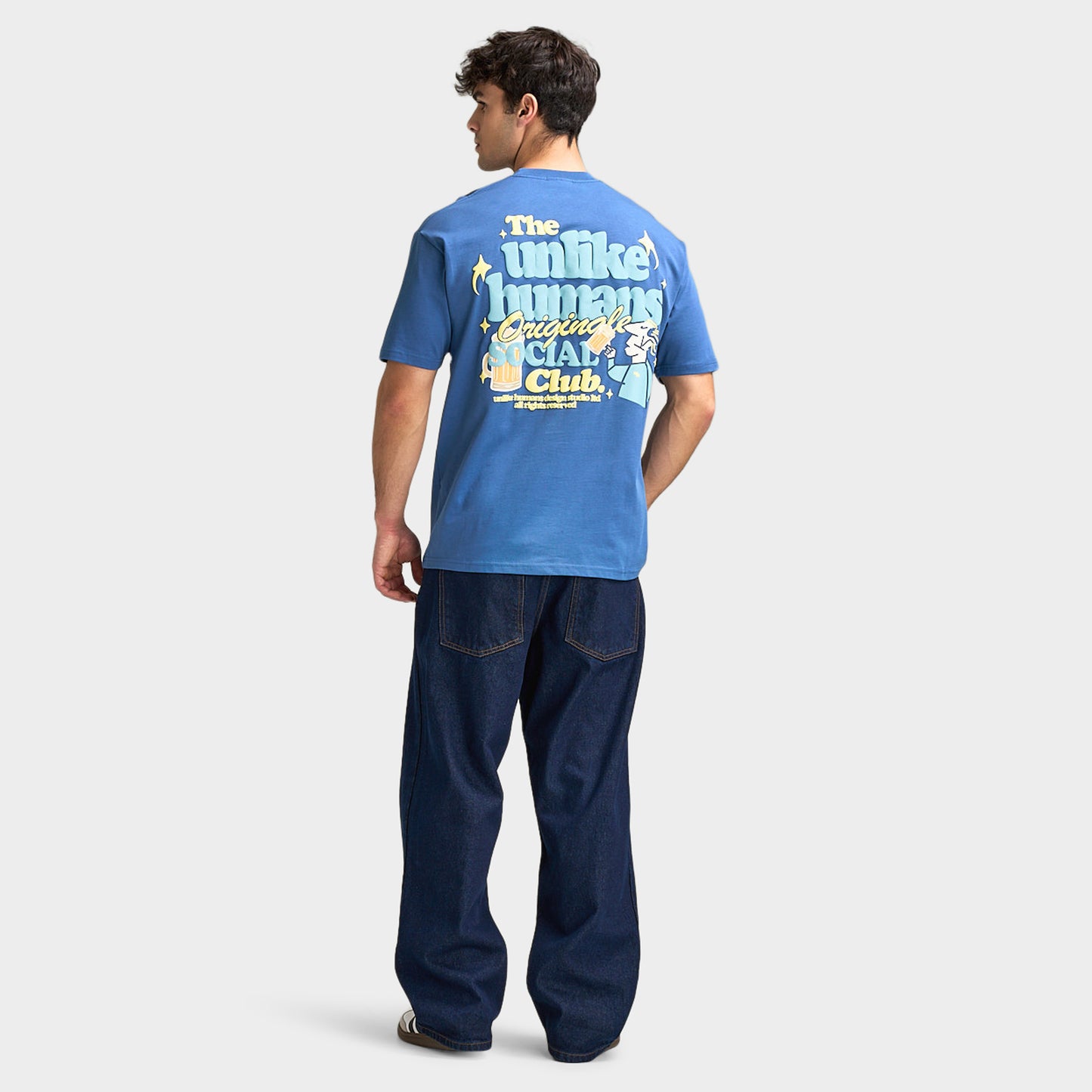 Unlike Humans Social Club T-shirt / Bleu Marine