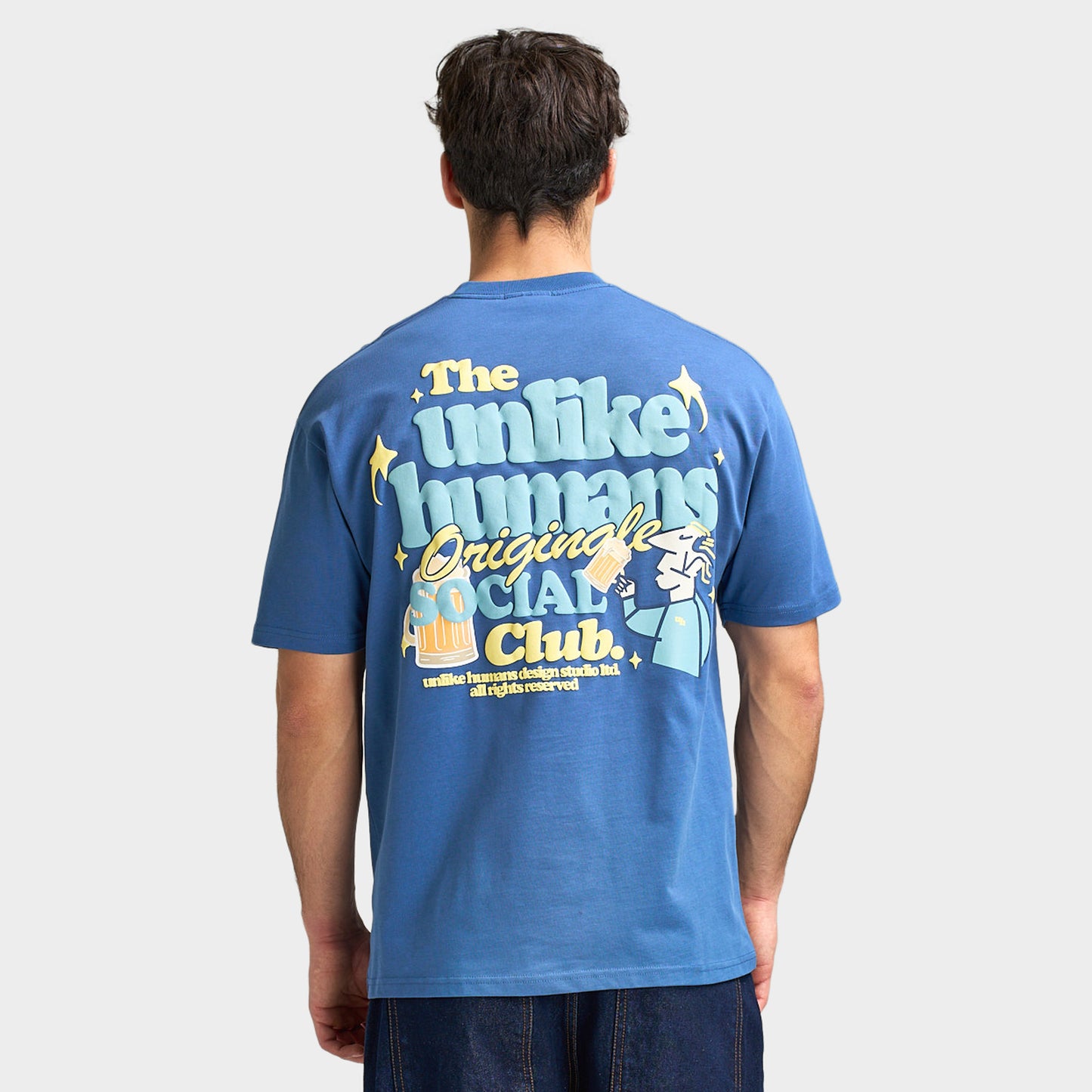 Unlike Humans Social Club T-shirt / Bleu Marine