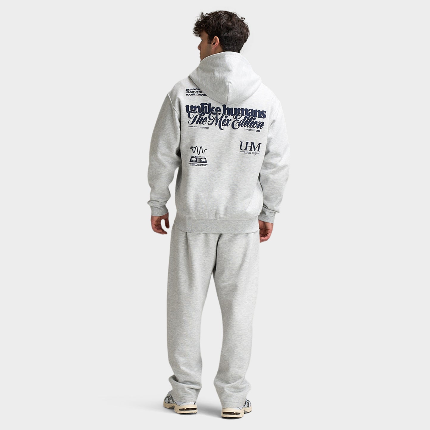 Unlike Humans Mixer Full-Zip Hoodie / Grey Marl