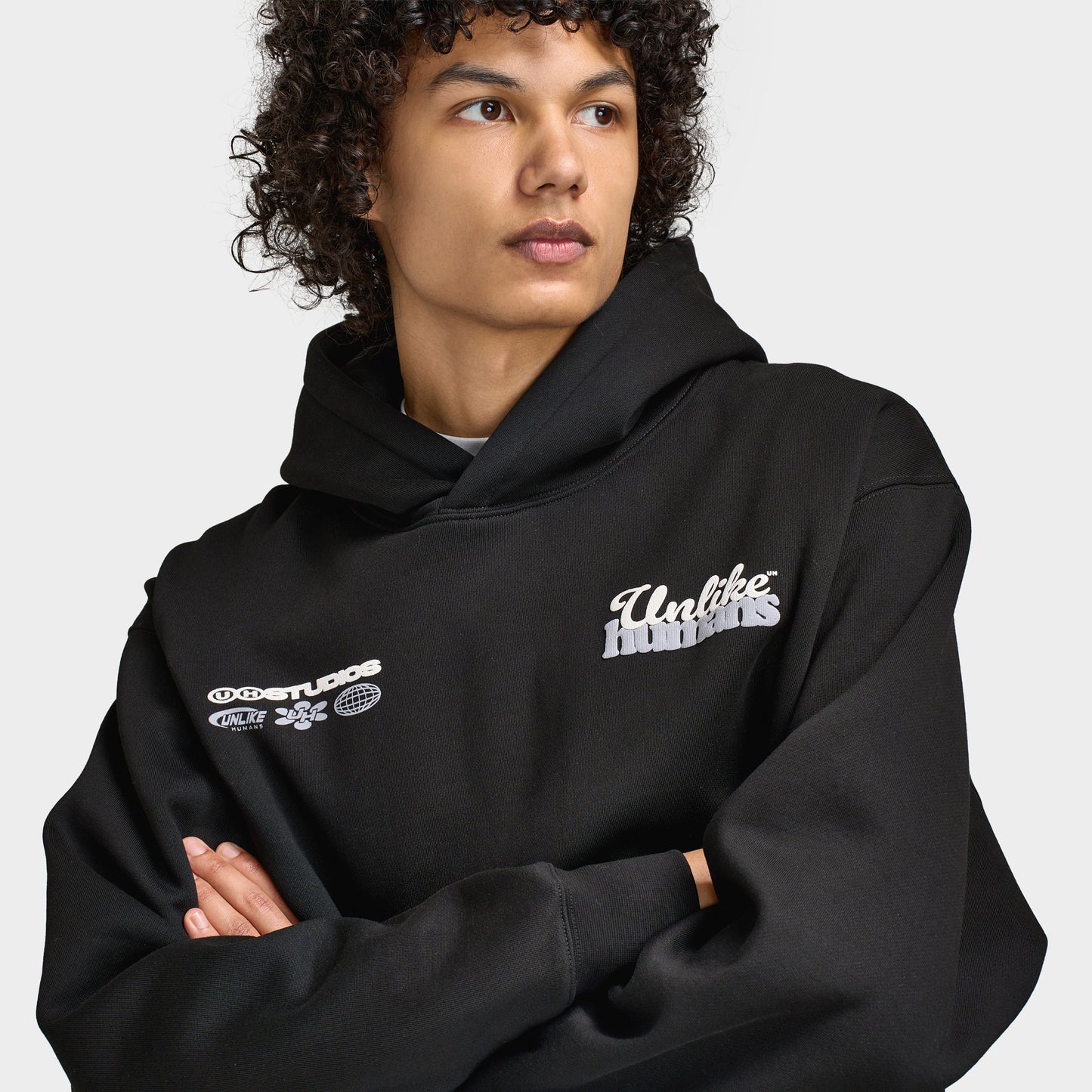 Unlike Humans Idea Hoodie / Black