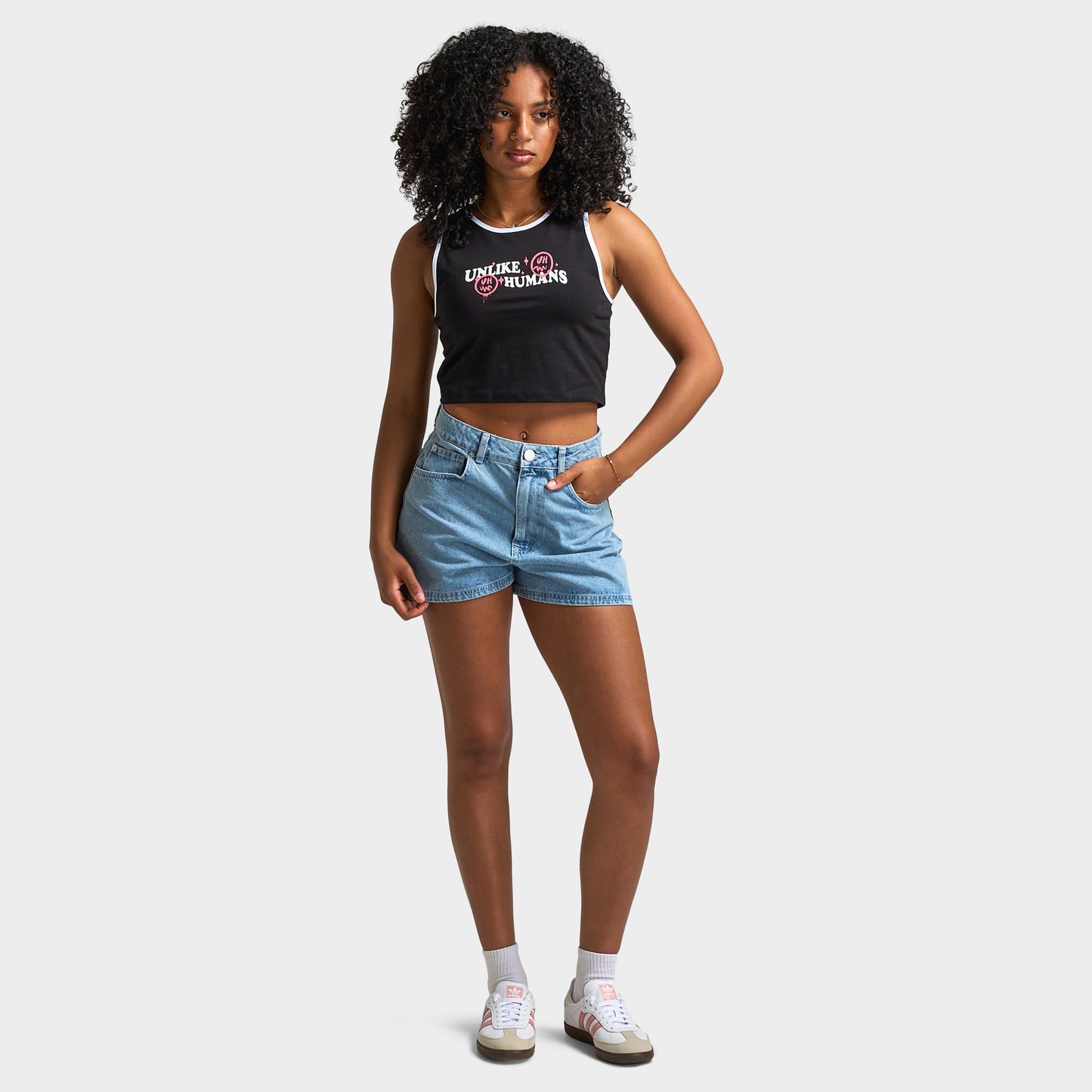 Unlike Humans Women's Humans Tank Black / White