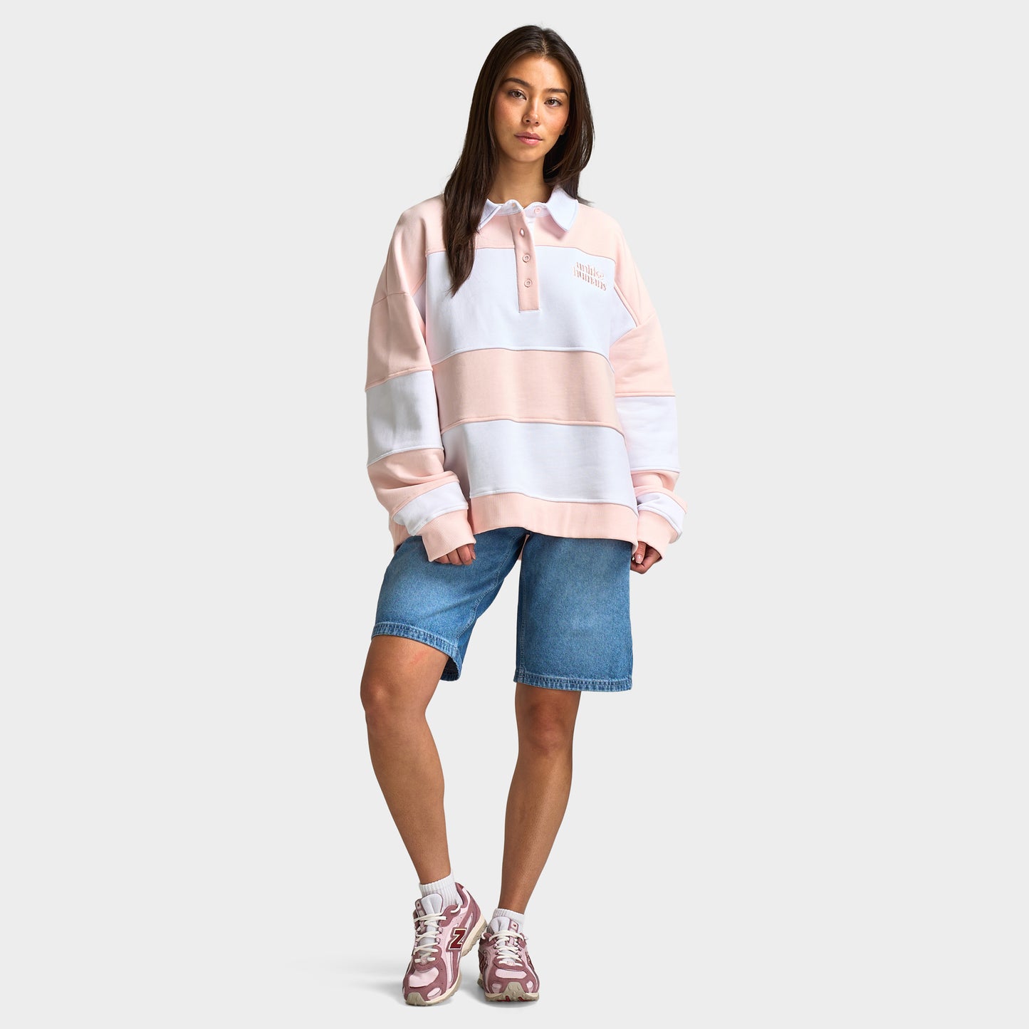 Unlike Humans Panel Polo / Pink Dogwood