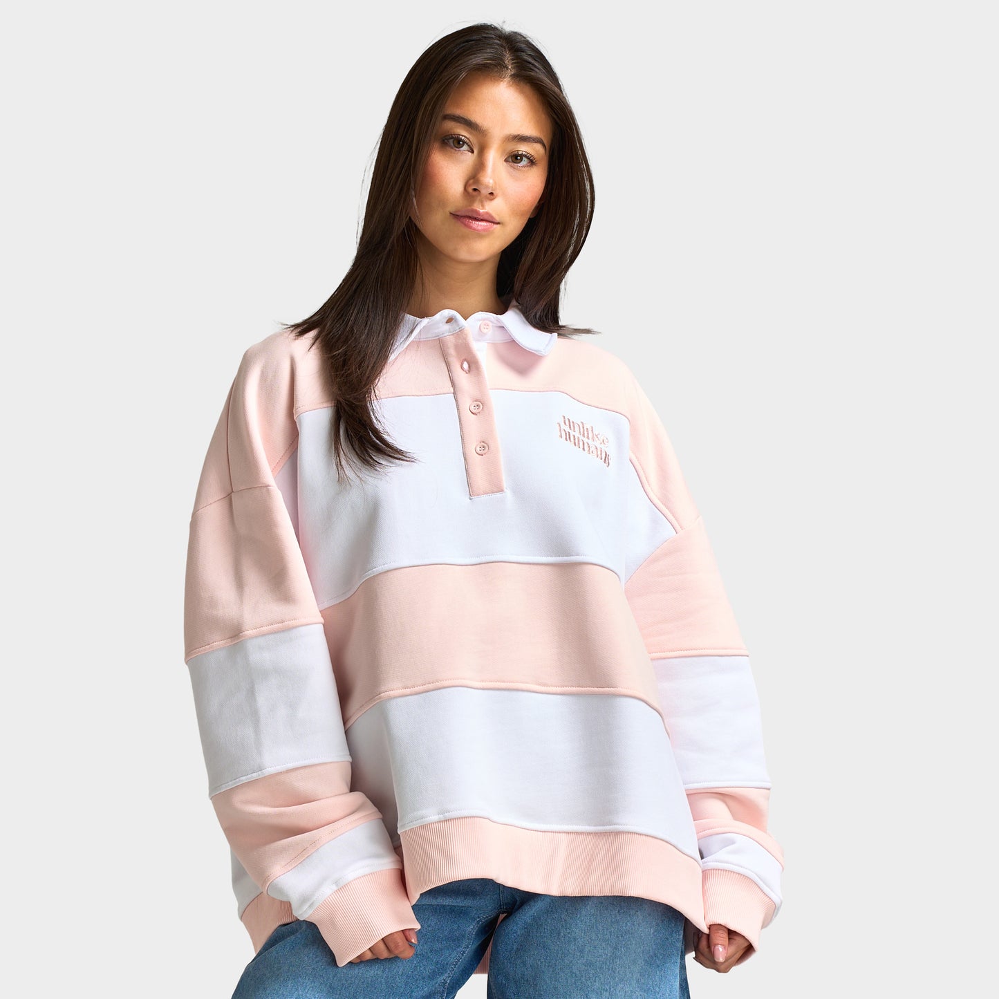 Unlike Humans Panel Polo / Pink Dogwood