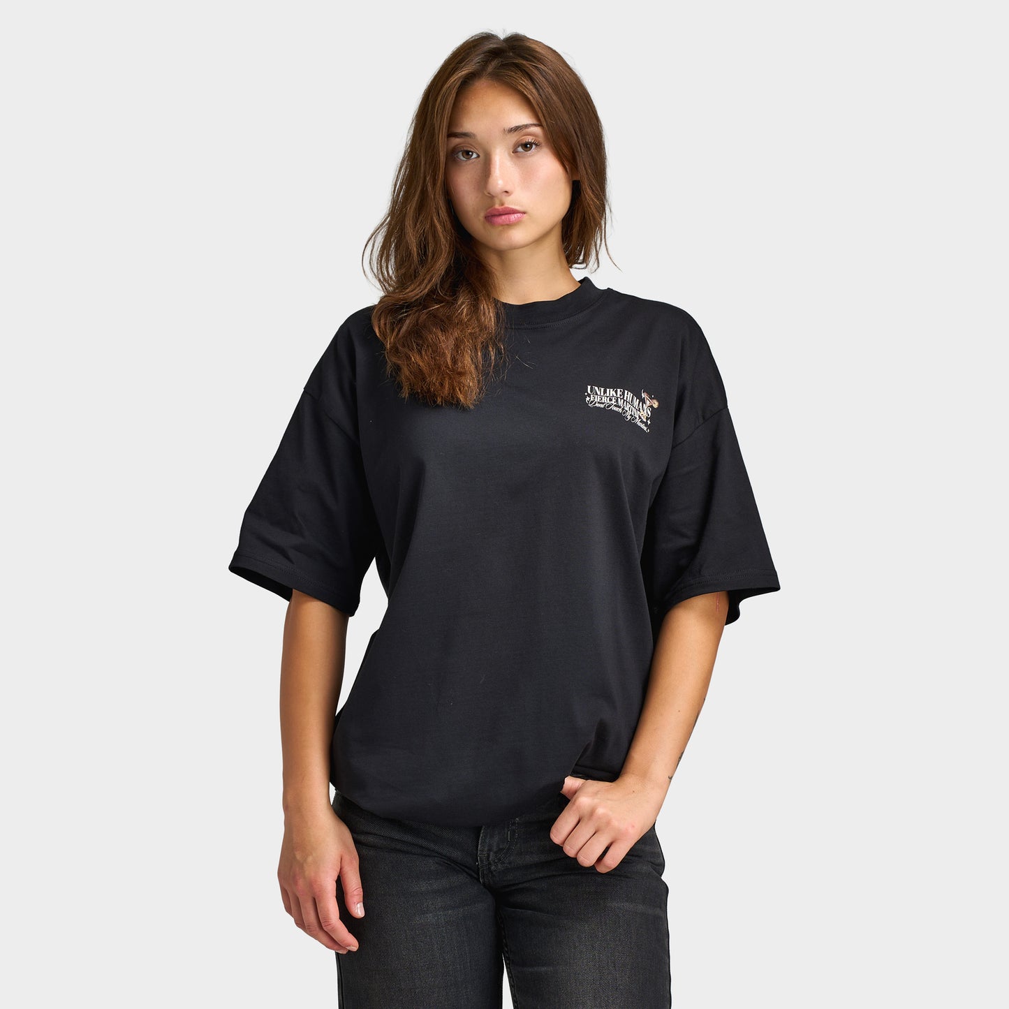 Unlike Humans T-shirt Graphique Féroce / Noir