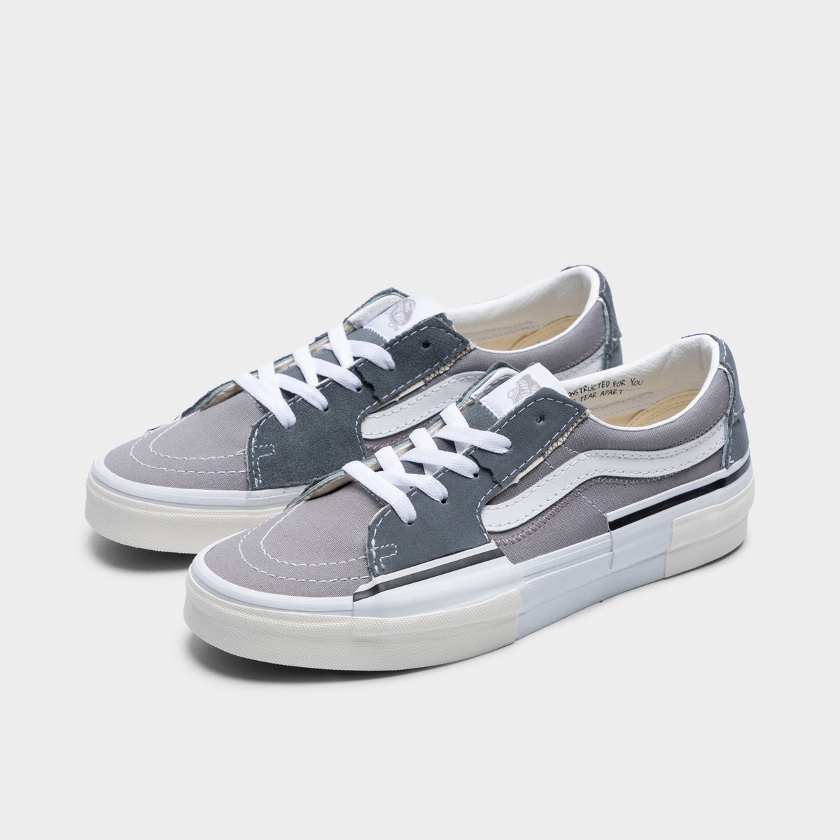 Grey low vans cheap