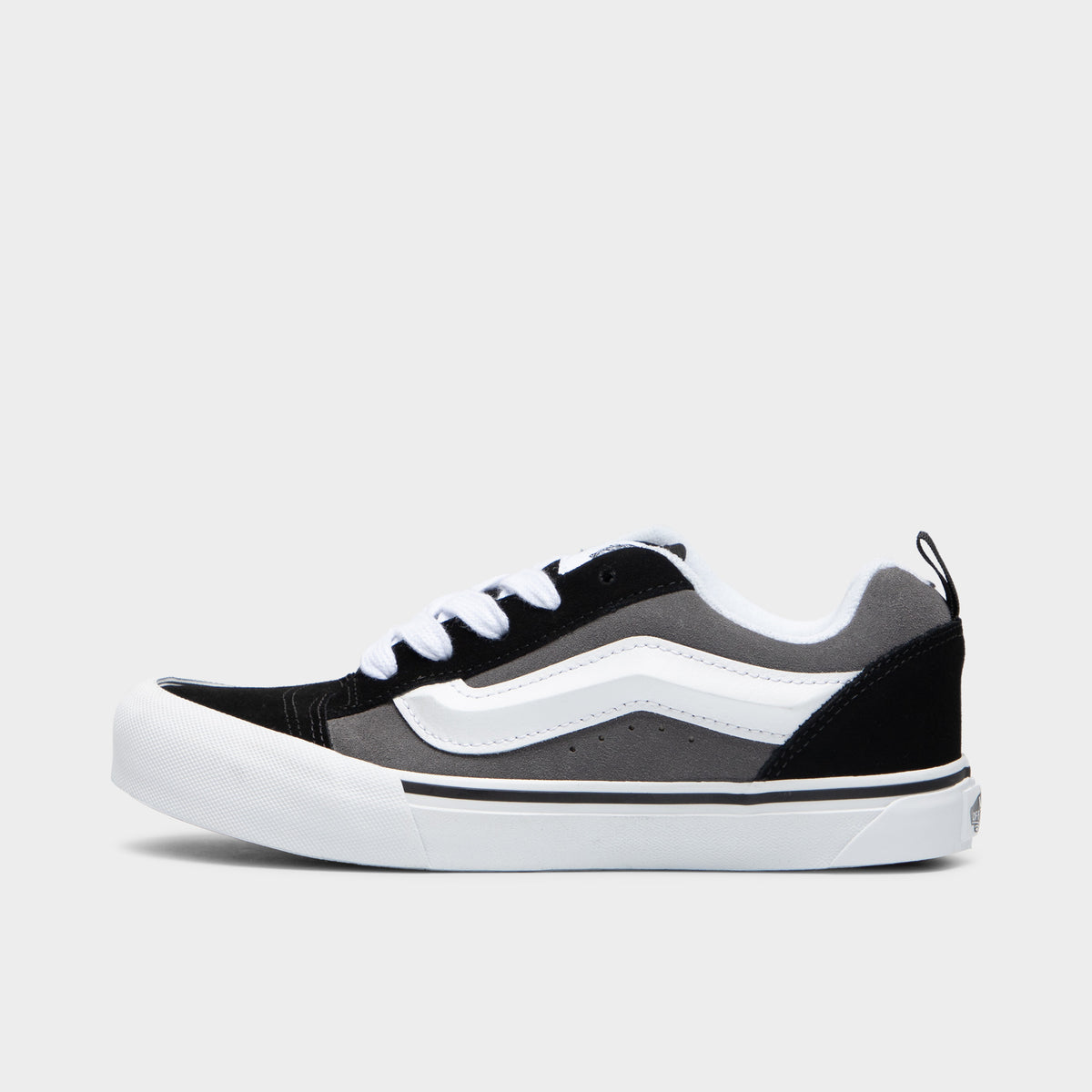 Vans JD Juniors Knu Skool Black Grey White