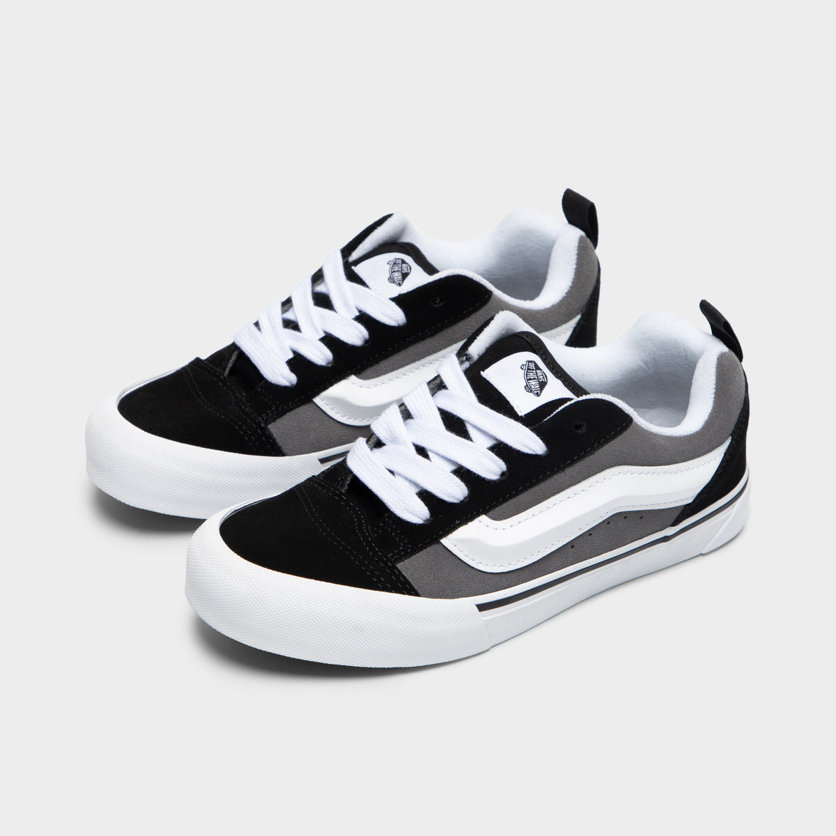 Vans Juniors' Knu Skool Black / Grey - White