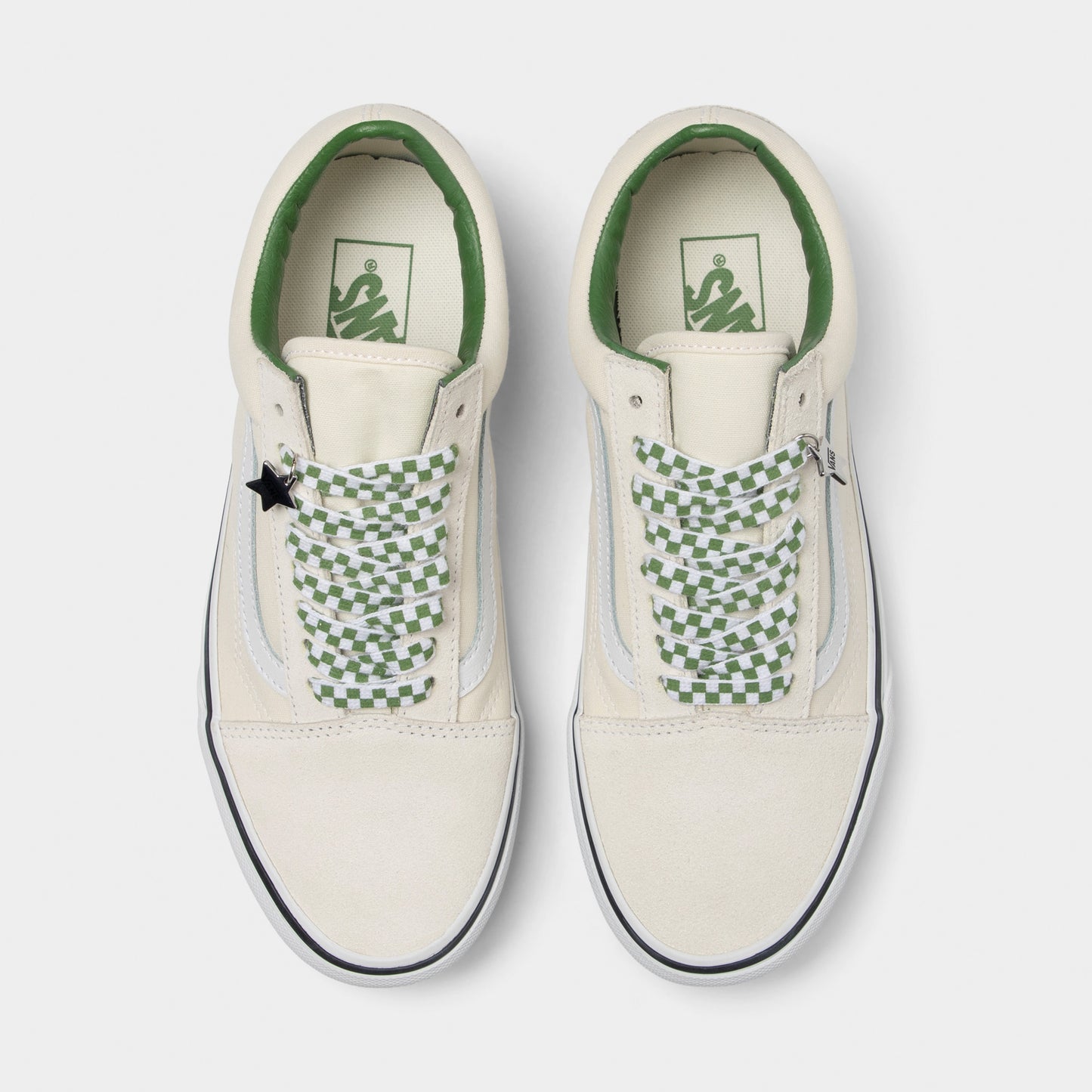 Vans Old Skool Guimauve / Breloques Vert