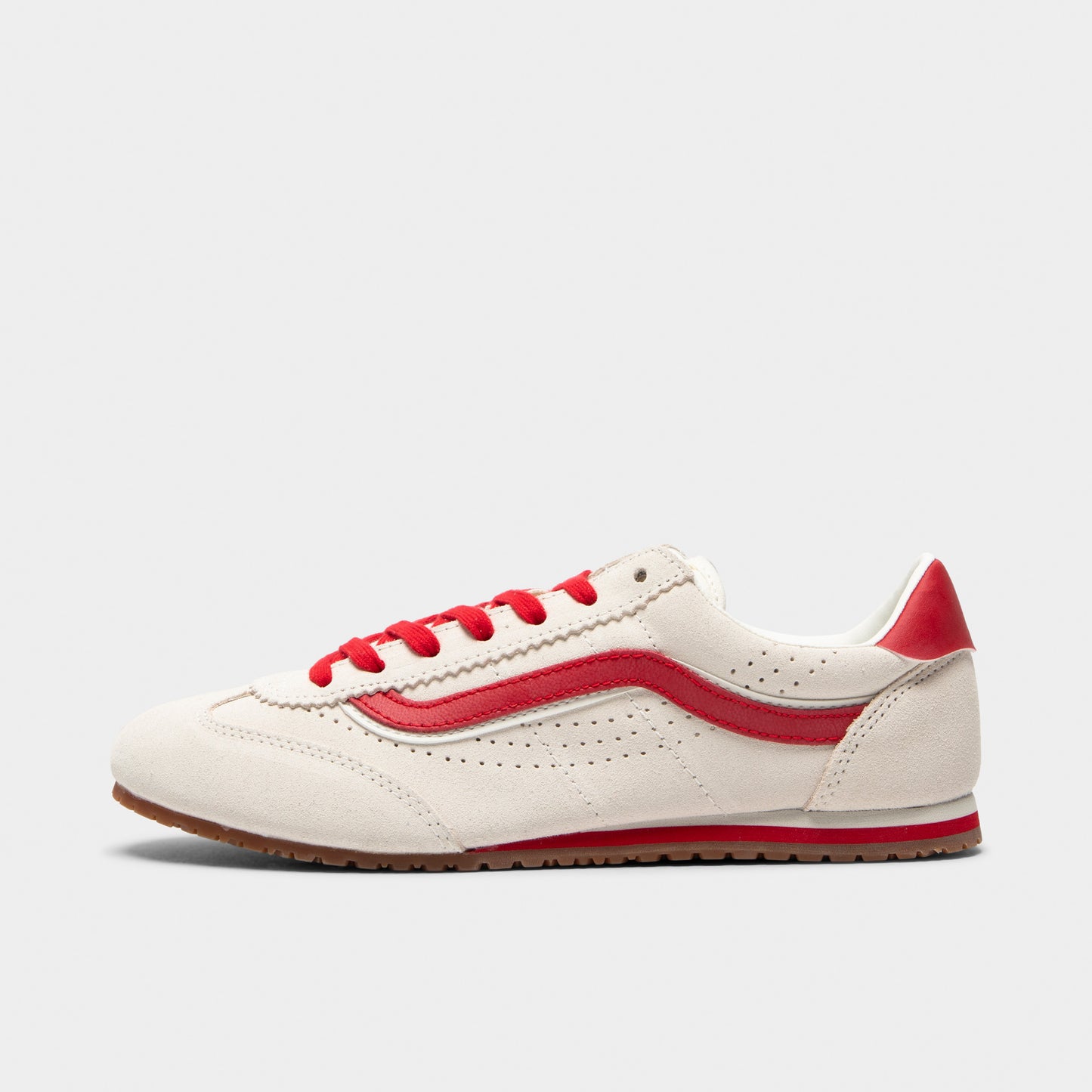 Vans Super Lowpro Suede Marshmallow / Racing Red