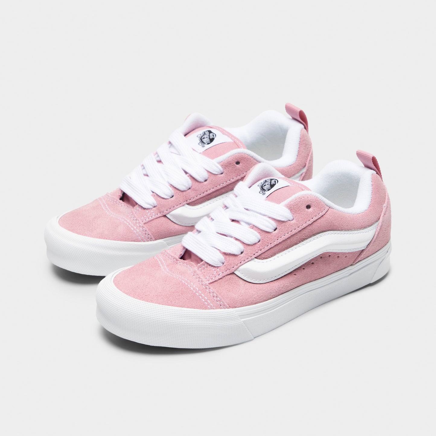 Vans Juniors' Knu Skool Pink Dawn / White