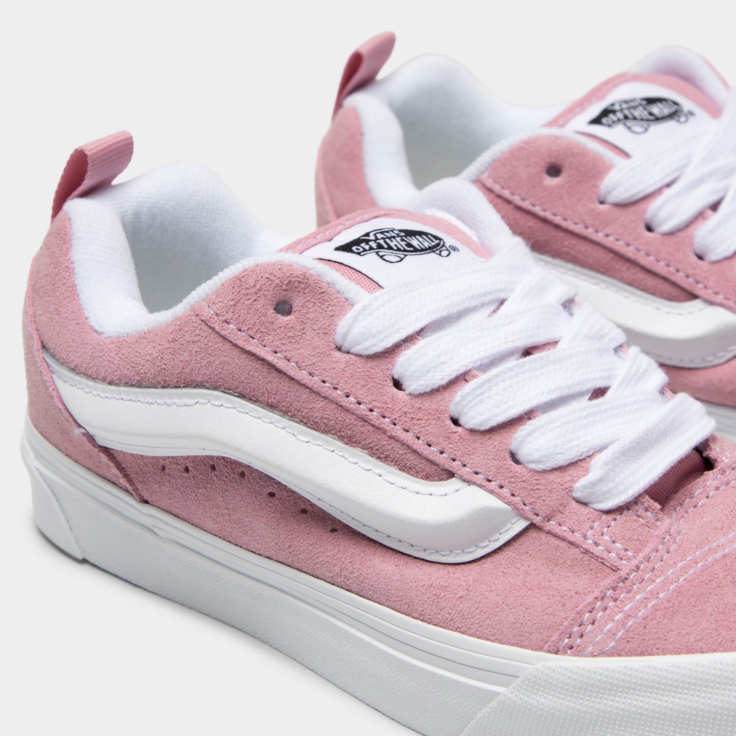 Vans Juniors' Knu Skool Pink Dawn / White