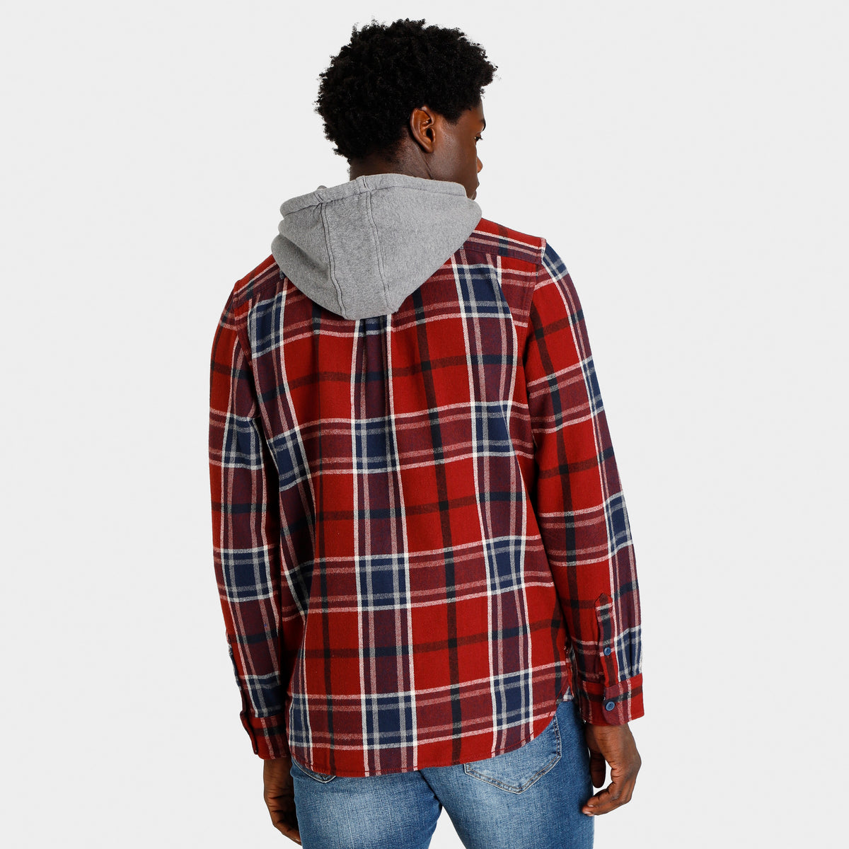 Vans Lopes Hooded Buttondown Flannel Syrah Dress Blues JD Sports