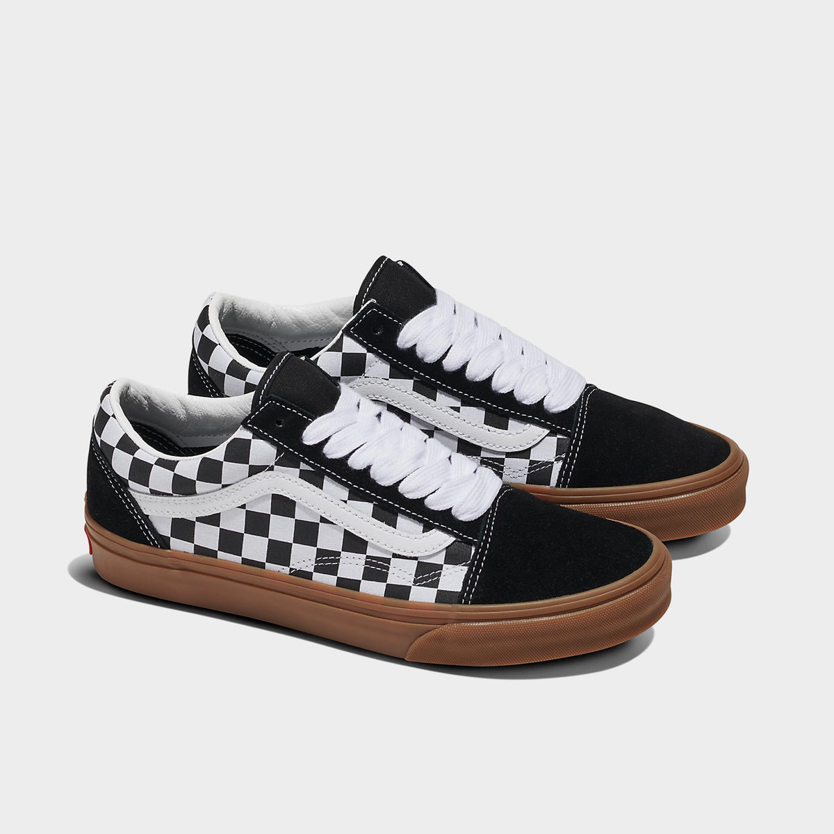 Gum black checkered vans hot sale