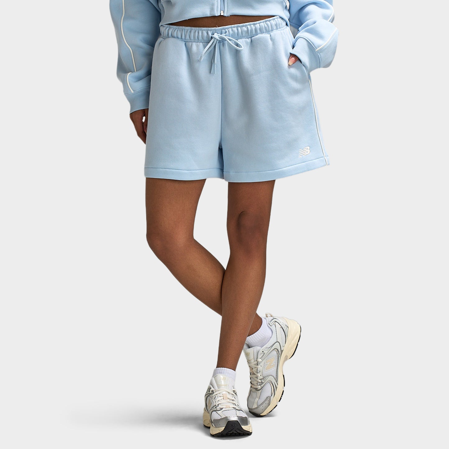 New Balance Piping FL Short Oxford Blue / Sea Salt