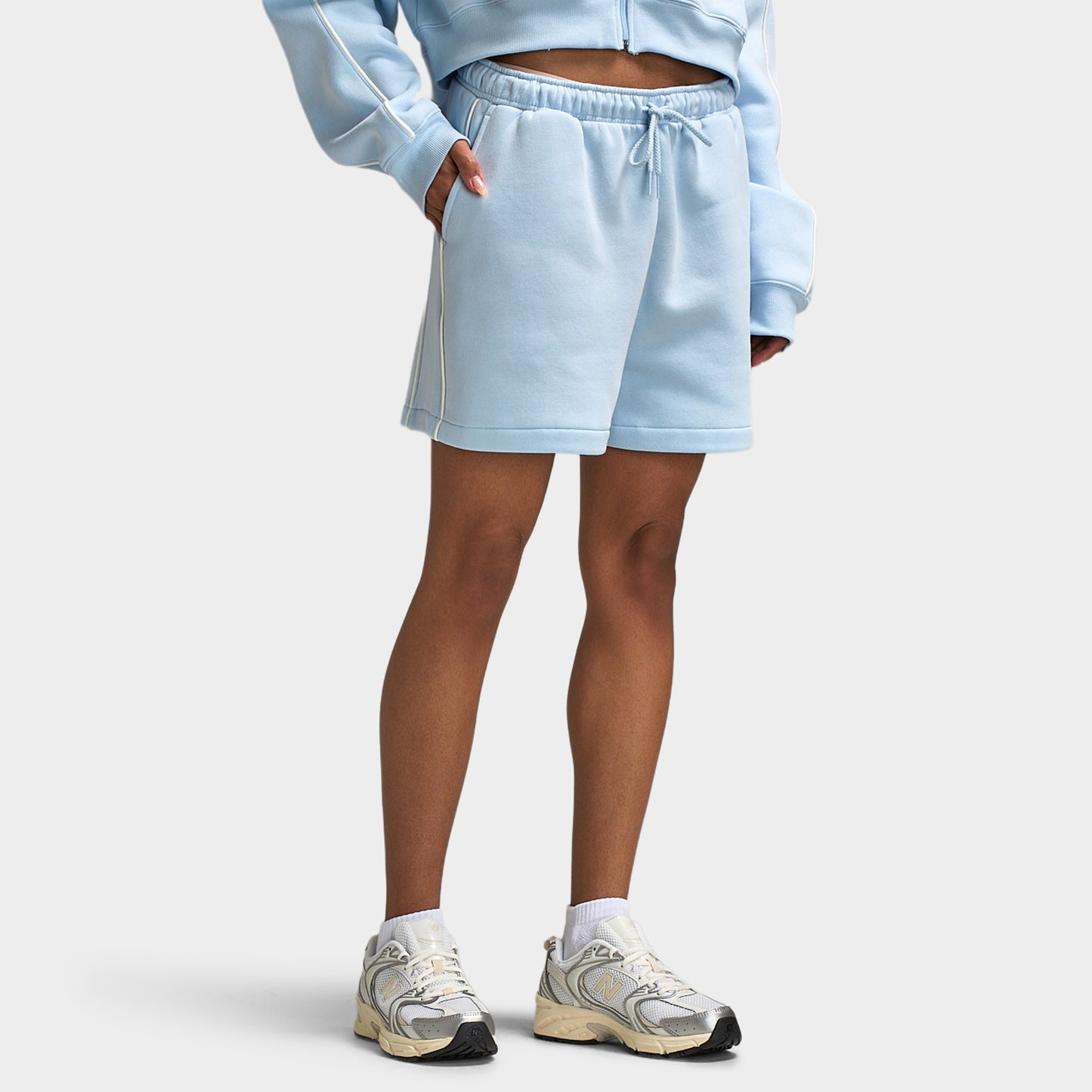 New Balance Piping FL Short Oxford Blue / Sea Salt