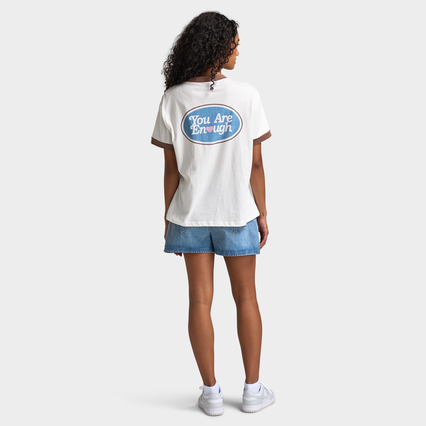 Mayfair Femmes «You Are Enough » T-shirt Ajusté / Blanc