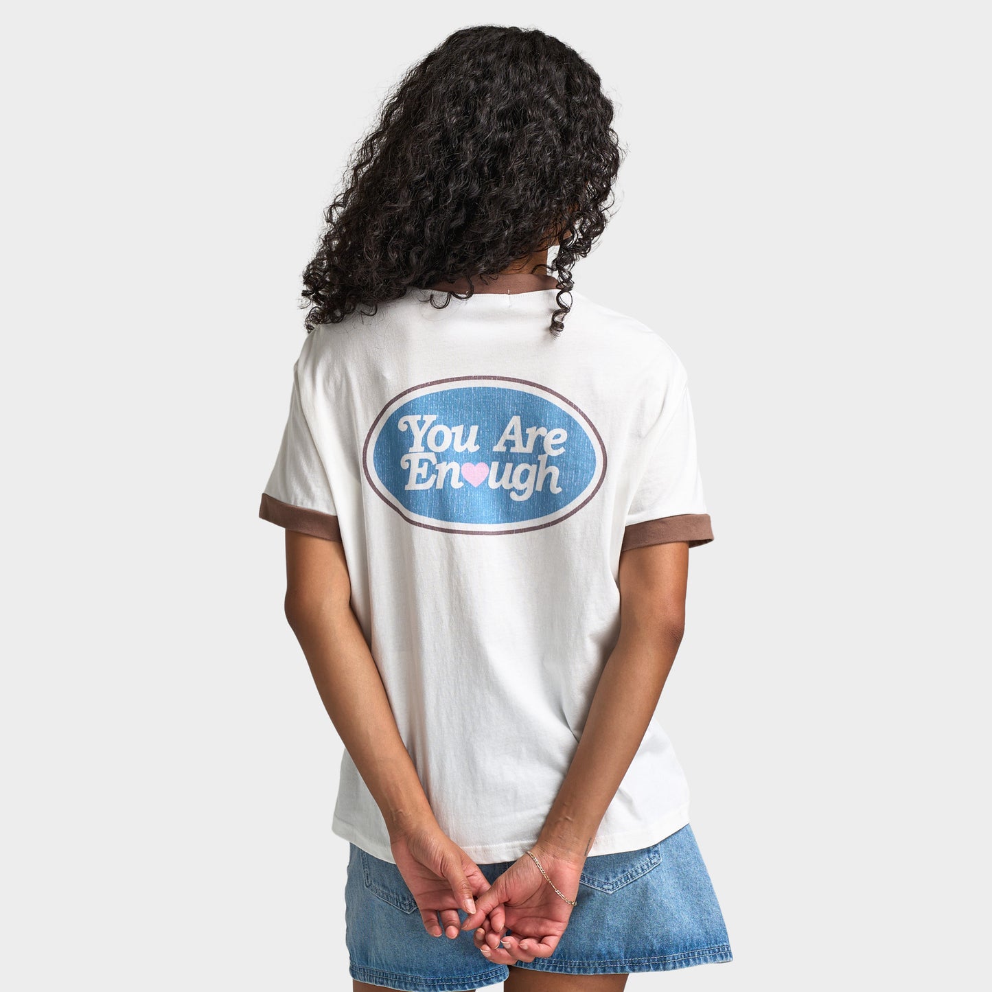 Mayfair Femmes «You Are Enough » T-shirt Ajusté / Blanc