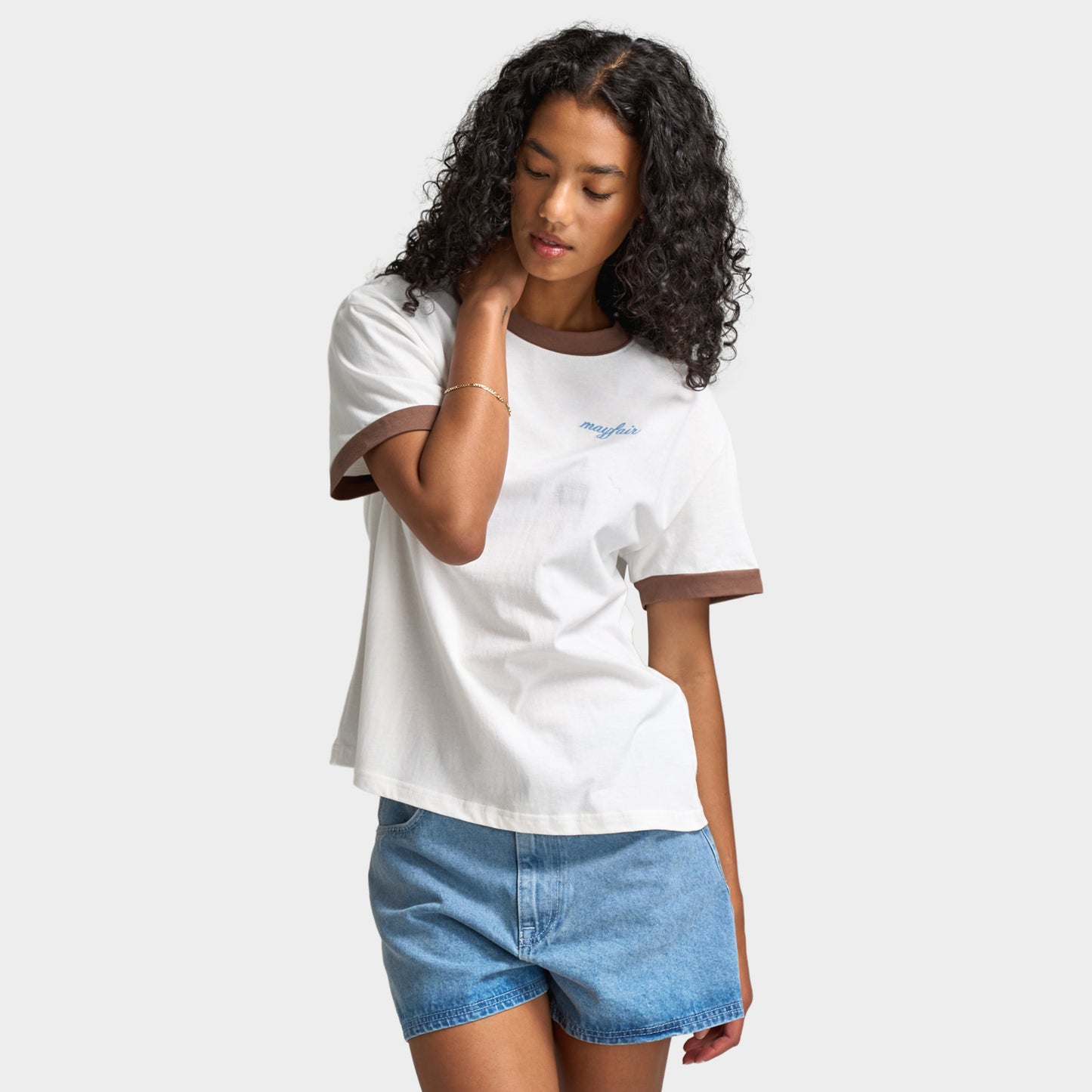 Mayfair Femmes «You Are Enough » T-shirt Ajusté / Blanc