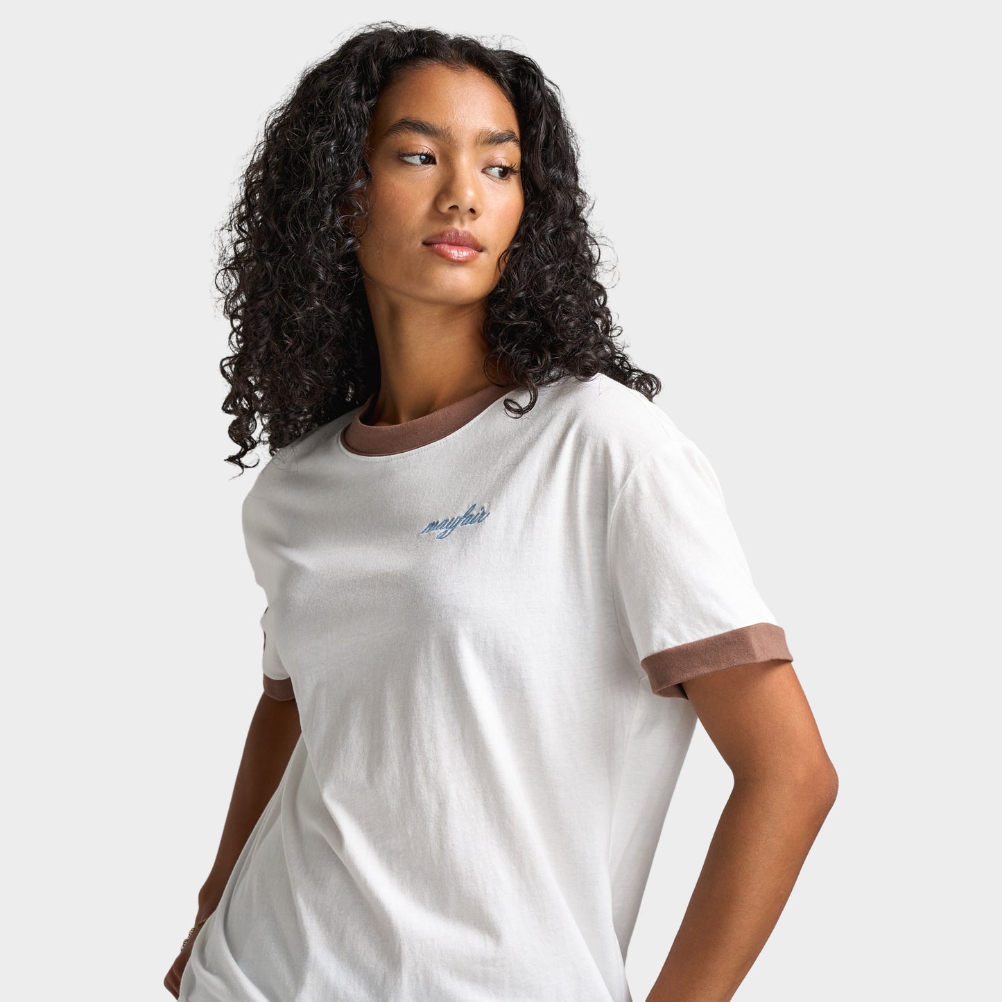 Mayfair Femmes «You Are Enough » T-shirt Ajusté / Blanc