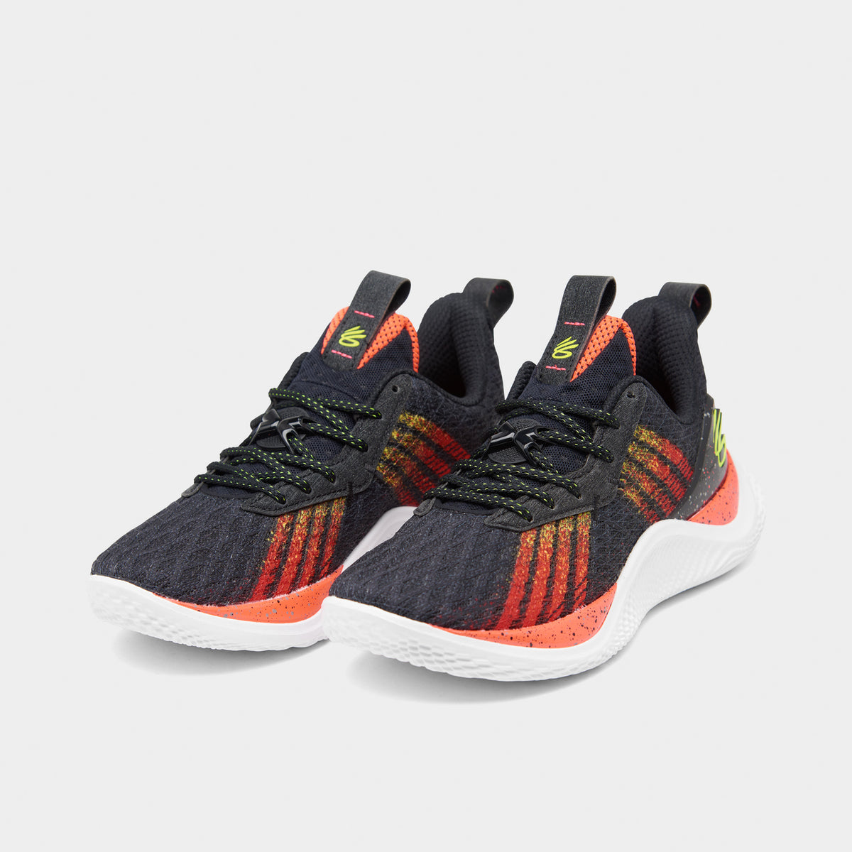 Under Armour Junior Boys Curry 10 Black After Burn Yellow Ray JD Sports