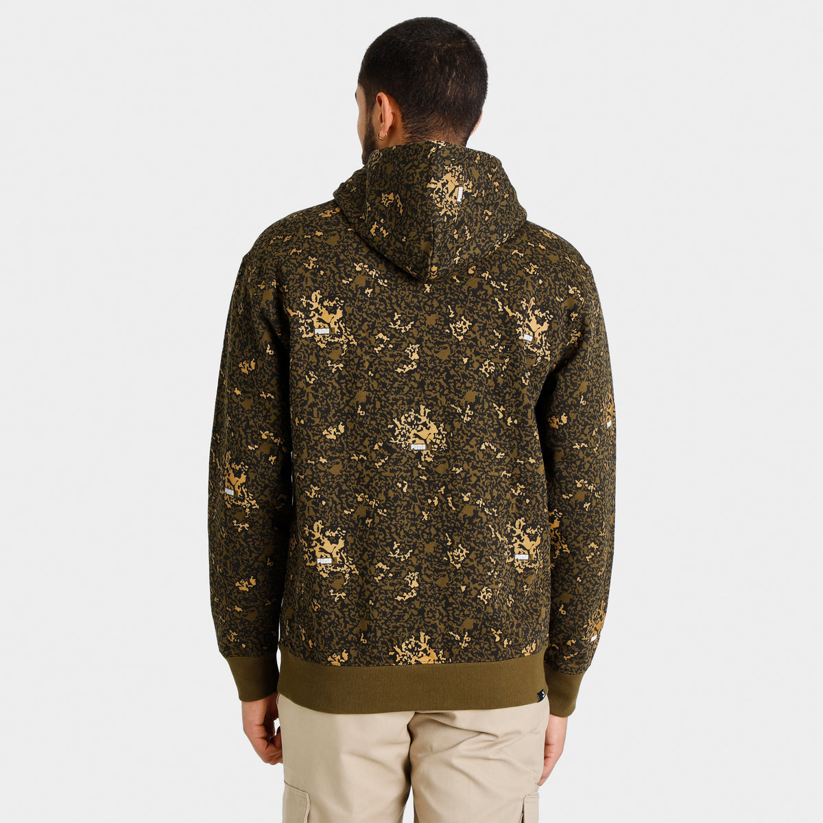 Puma Brand Love Metallic Pullover Hoodie Puma Black Gold