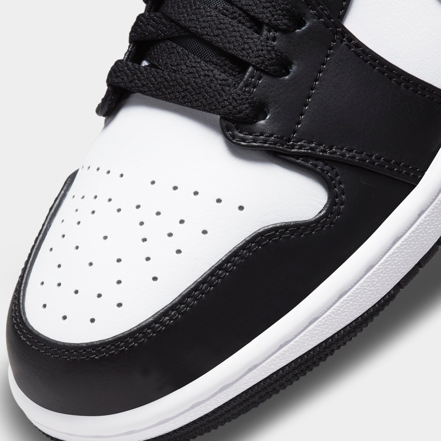 Jordan 1 Low Black / Particle Grey - White