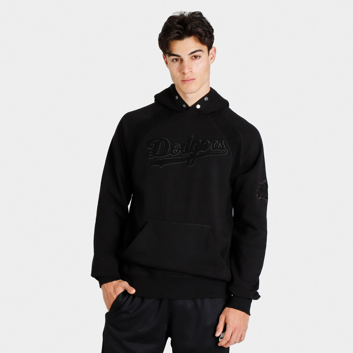 New Era Los Angeles Dodgers Block Letter Pullover Hoodie Black