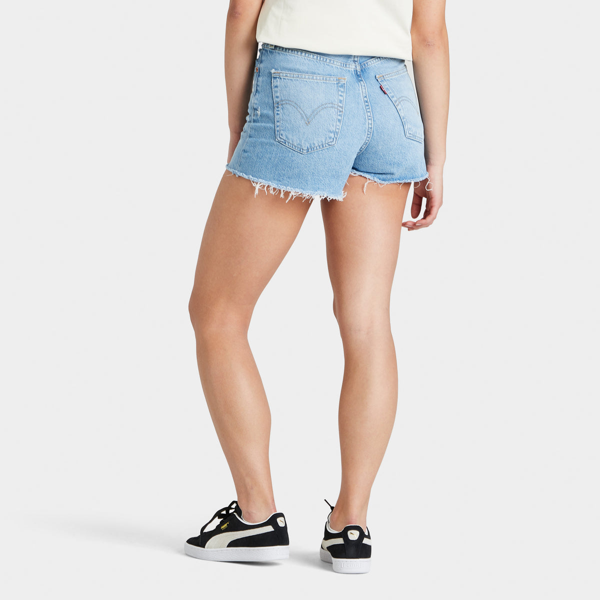 Levi s Ribcage Shorts Women s 30 Bernal Frost