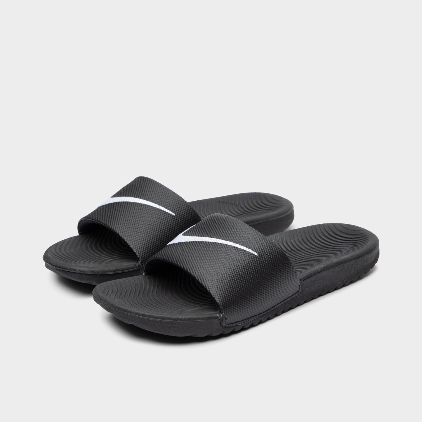 Nike Kawa Sandales GS Noir / Blanc