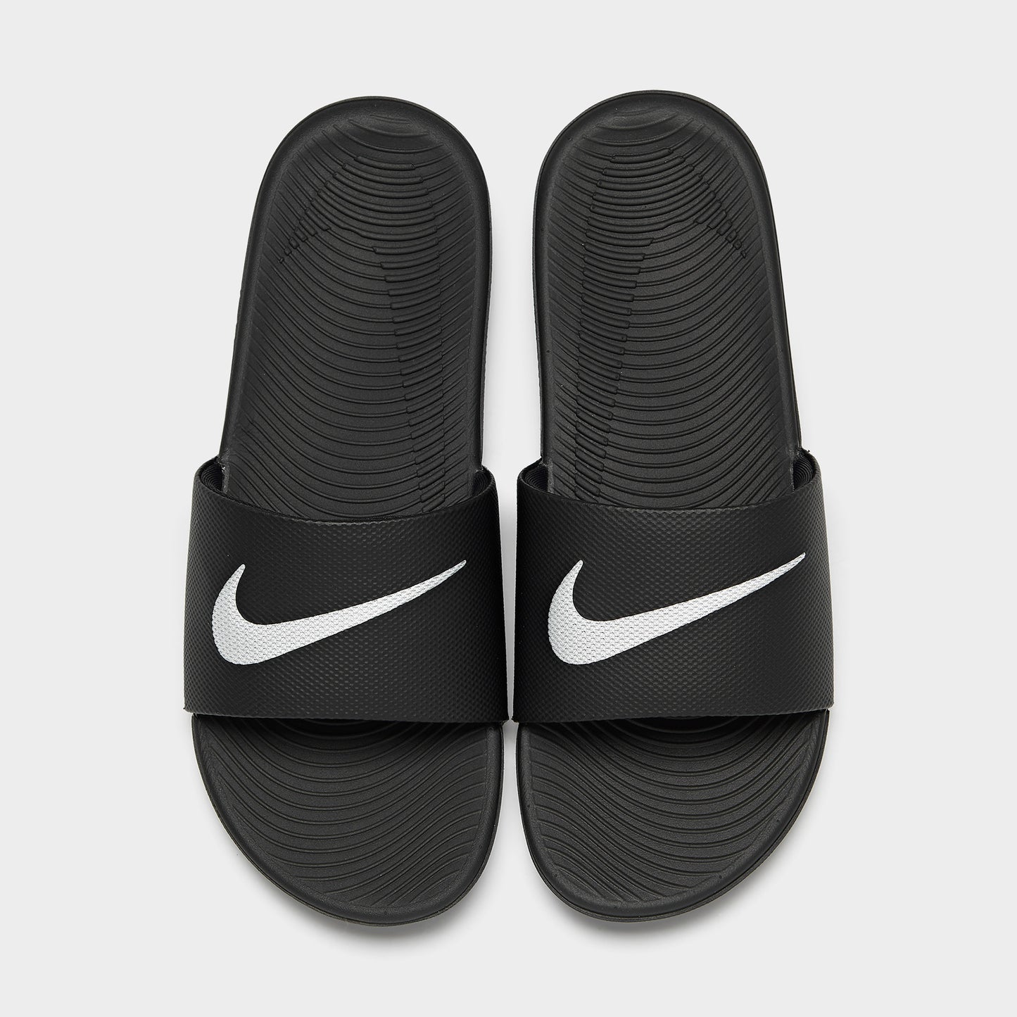 Nike Kawa Sandales GS Noir / Blanc